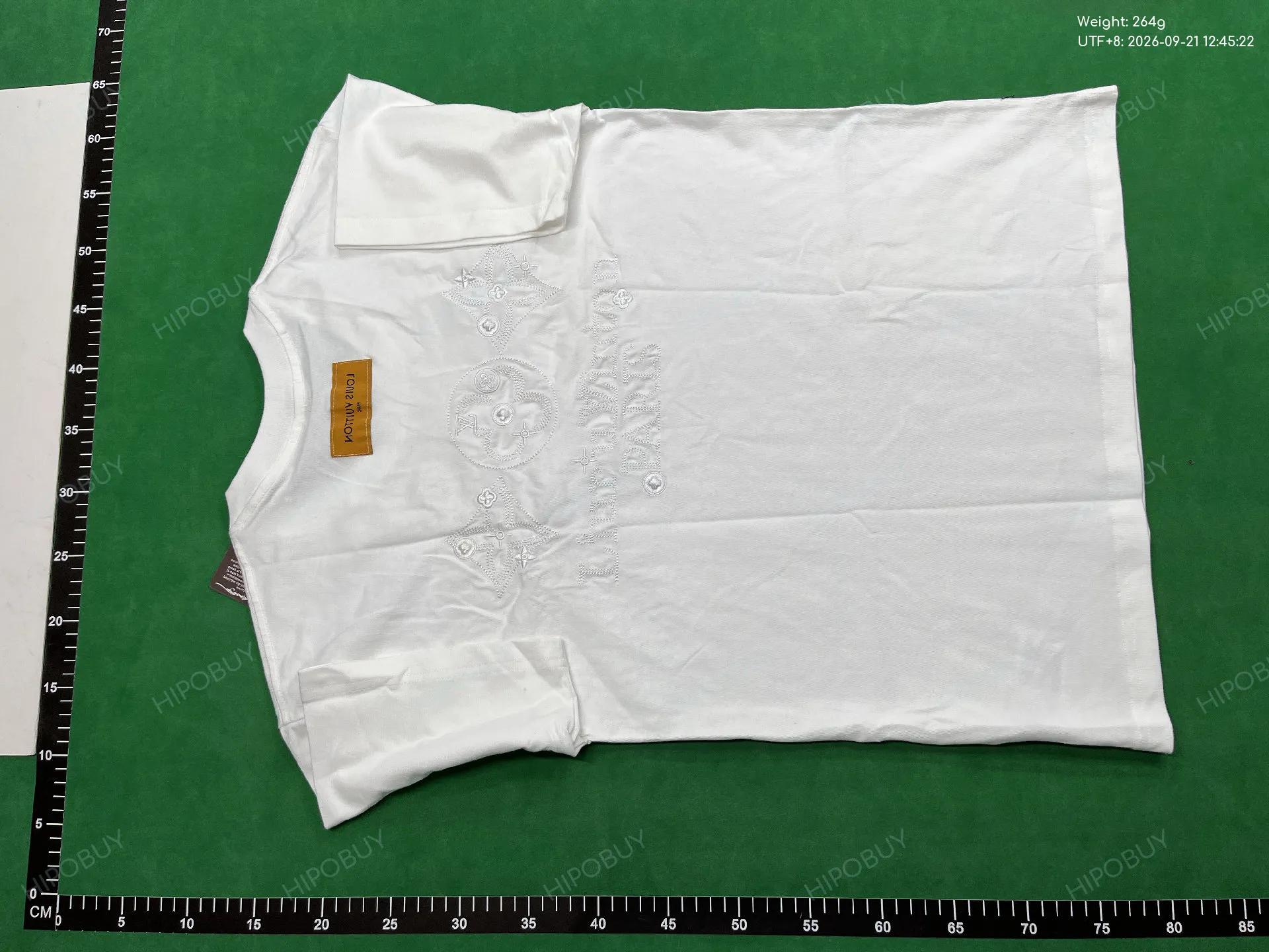 Foto QC 3 de Louis Vuitton T-shirt Back Monogram Flower Embroidery White