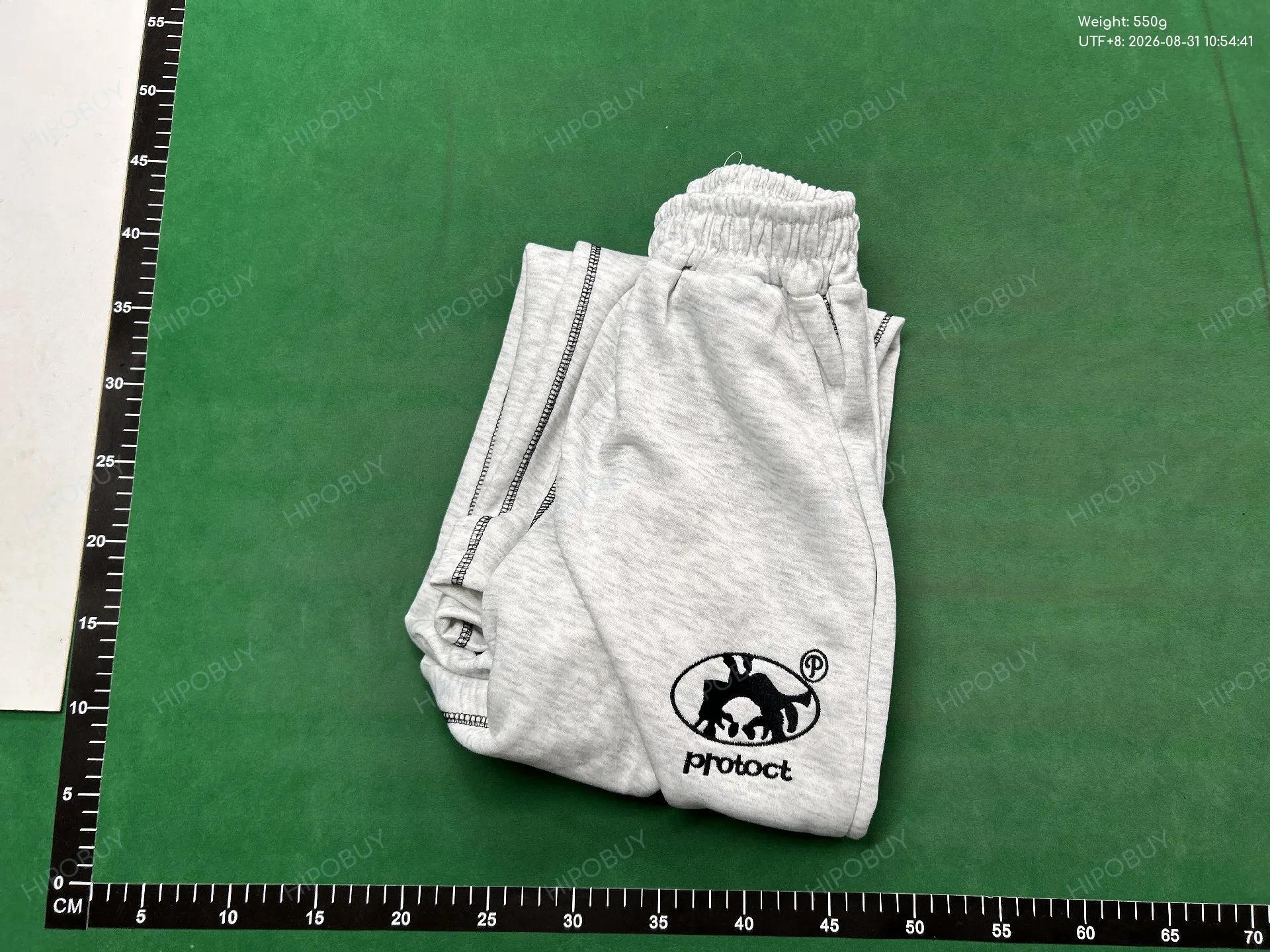 Foto QC 8 de Other Y2K Sweatpants Embroidered Contrast Stitching Grey