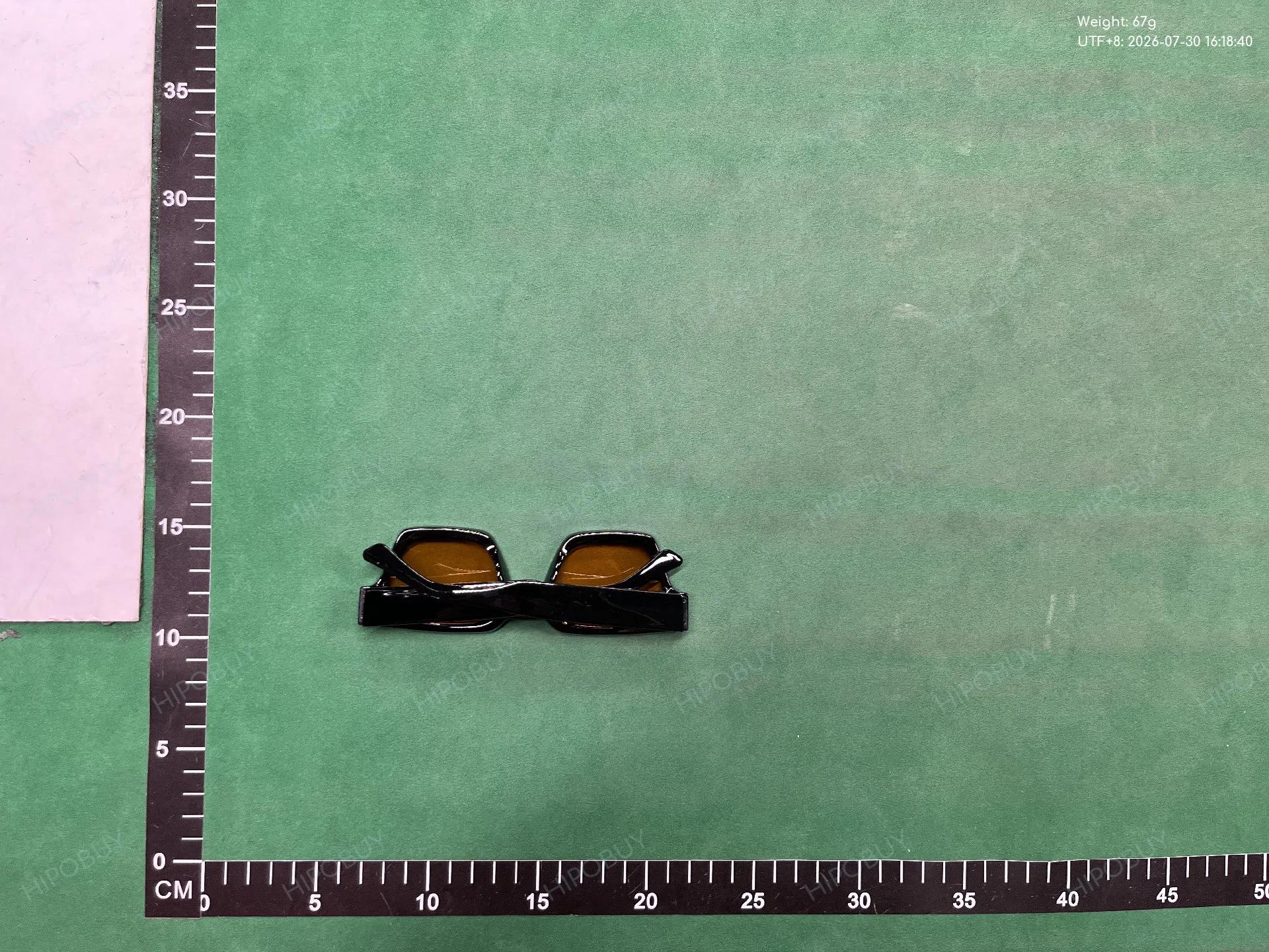 Foto QC 5 de Unbranded Thick Square-Frame Acetate Sunglasses Black Purple