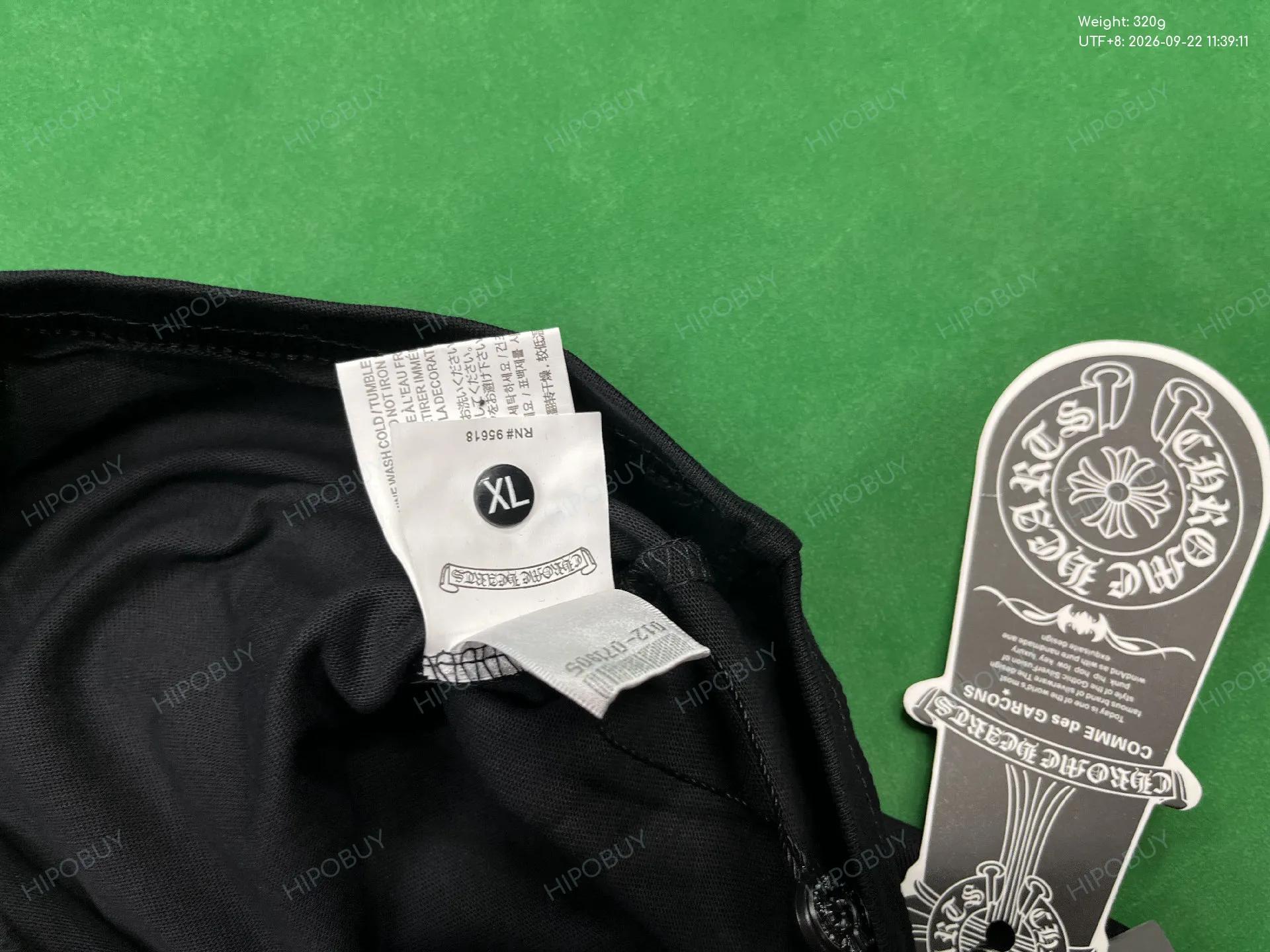 Foto QC 5 de Chrome Hearts T-shirt Horseshoe Logo Black