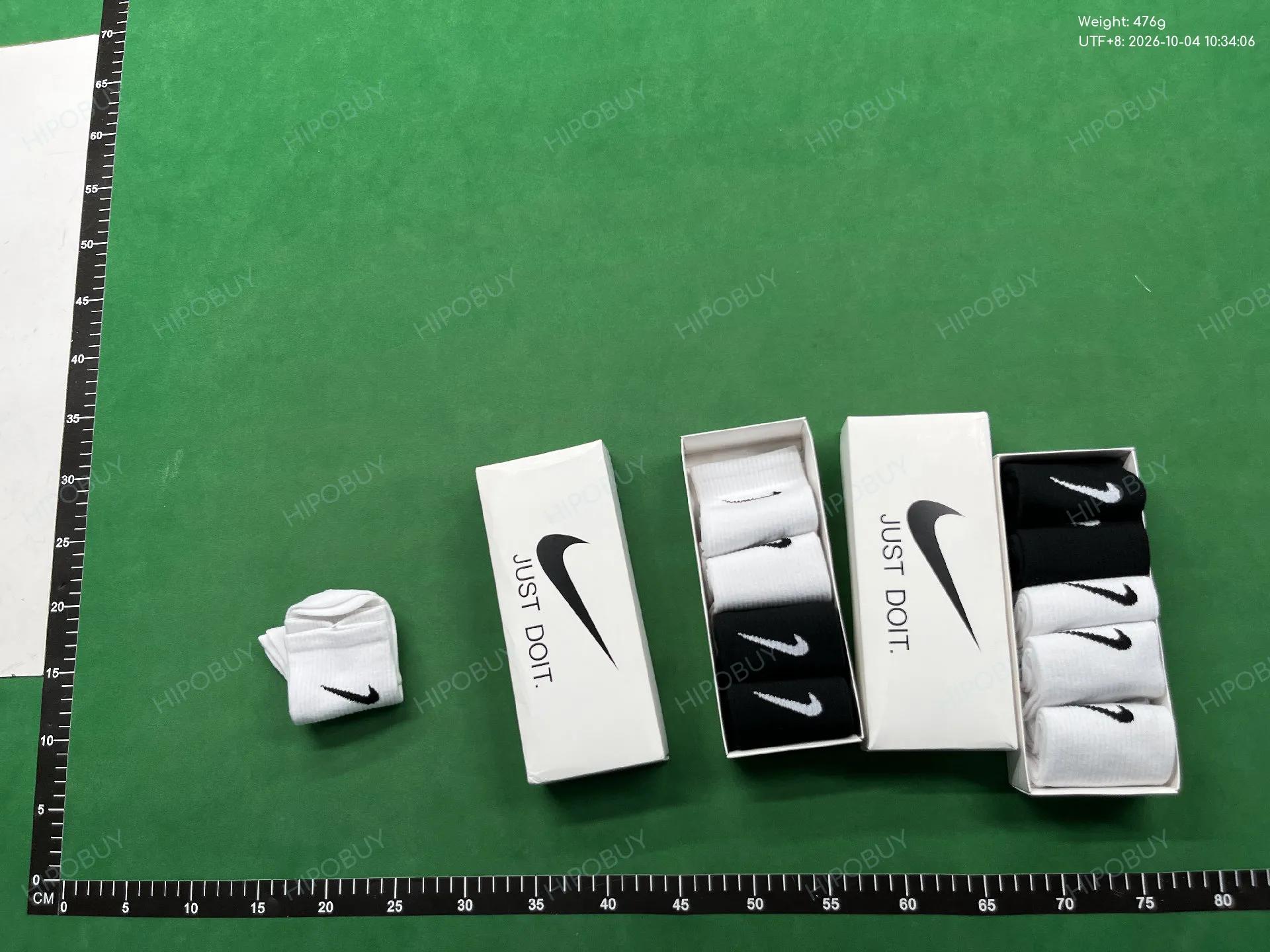 Foto QC 3 de Nike Just Do It Crew Socks White Black