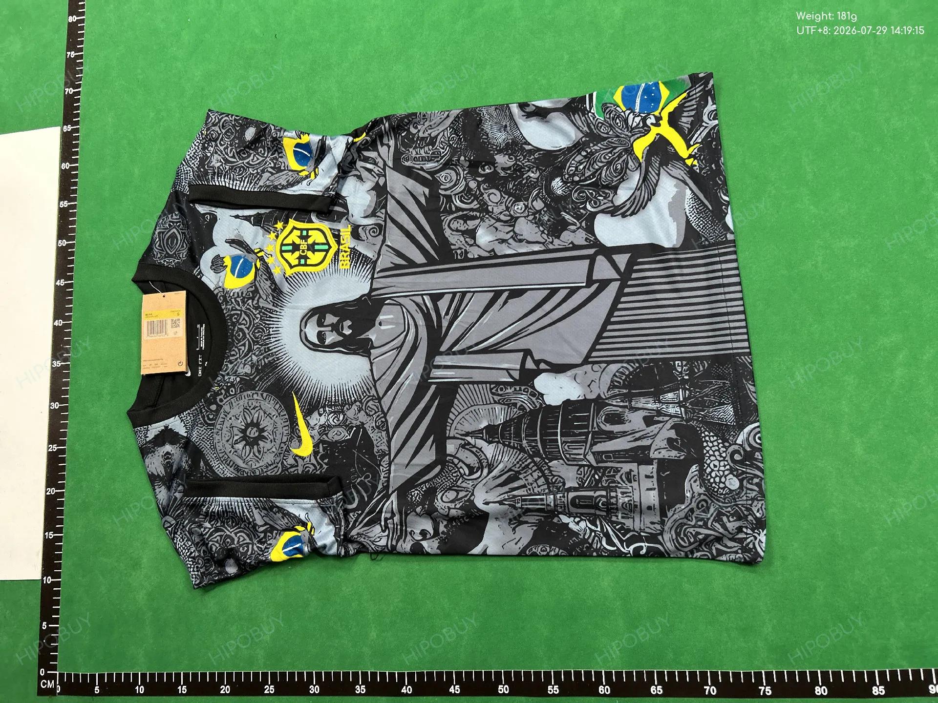 Foto QC 2 de Nike x Brasil 2023/24 Christ the Redeemer Graphic Jersey Black/Multicolor