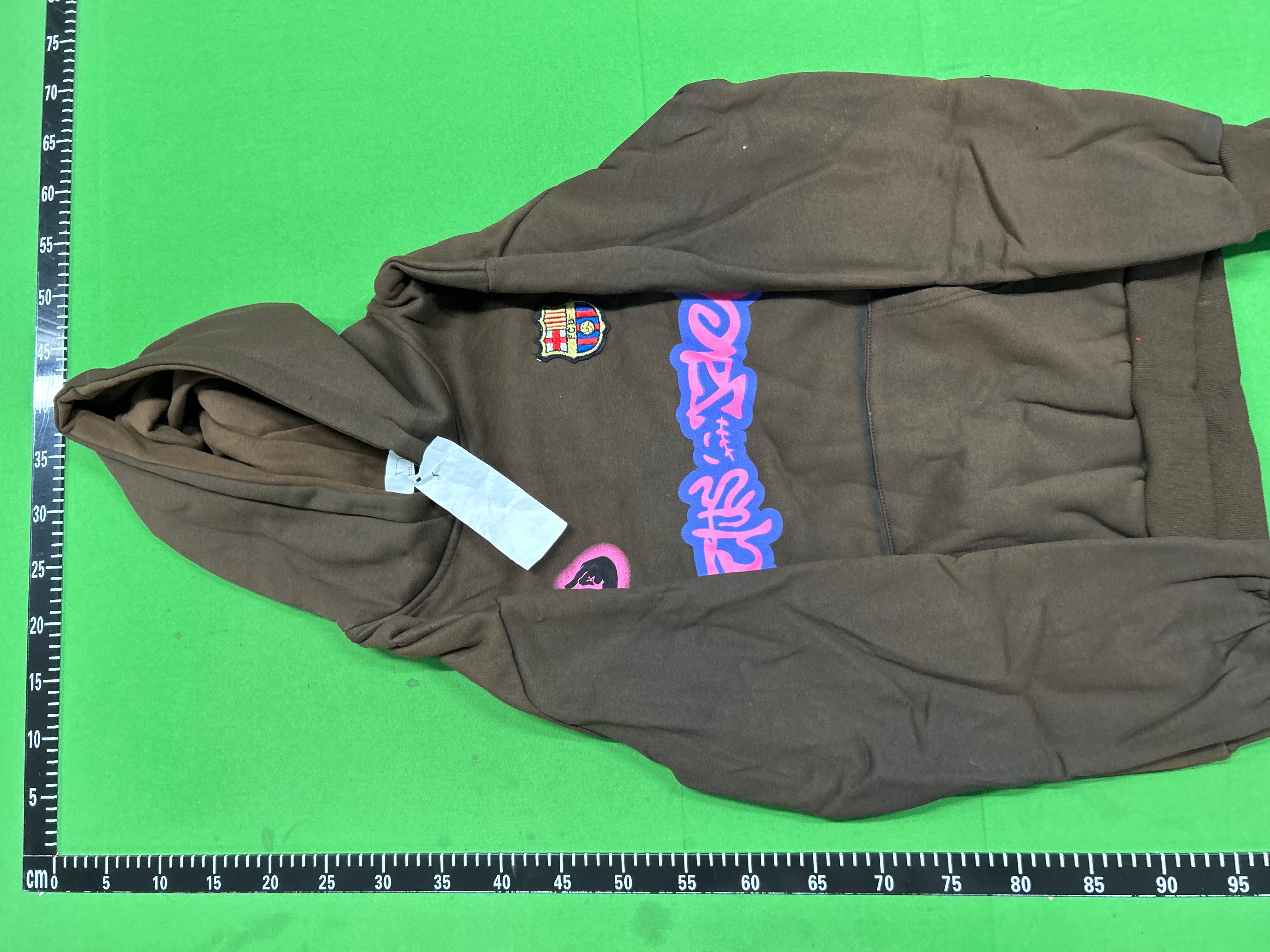 Foto QC 7 de Travis Scott Cactus Jack FC Barcelona Hoodie Logo Brown