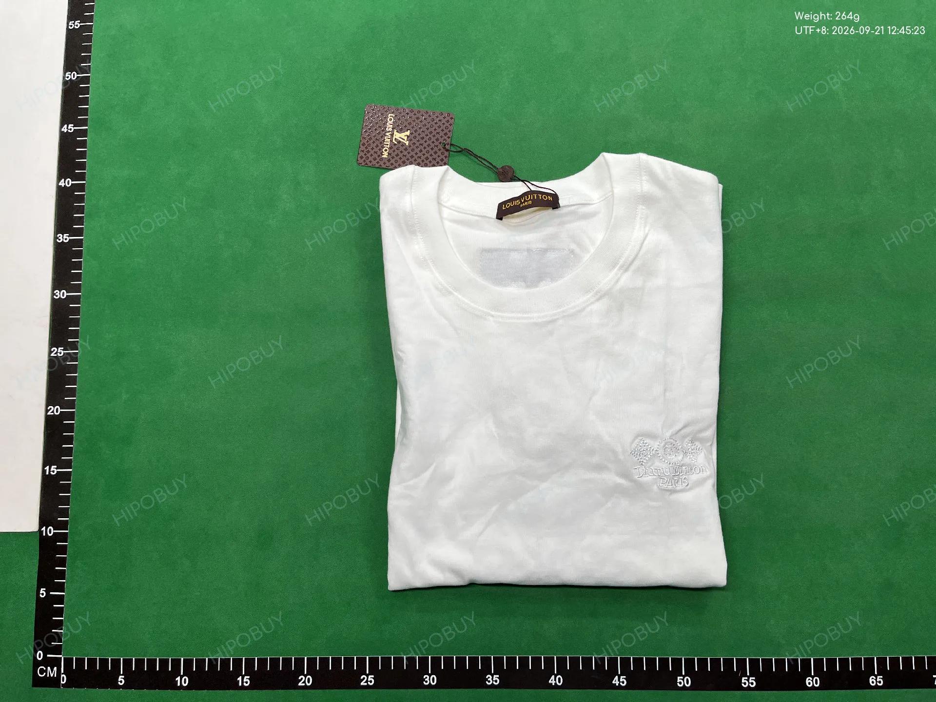 Foto QC 4 de Louis Vuitton T-shirt Back Monogram Flower Embroidery White