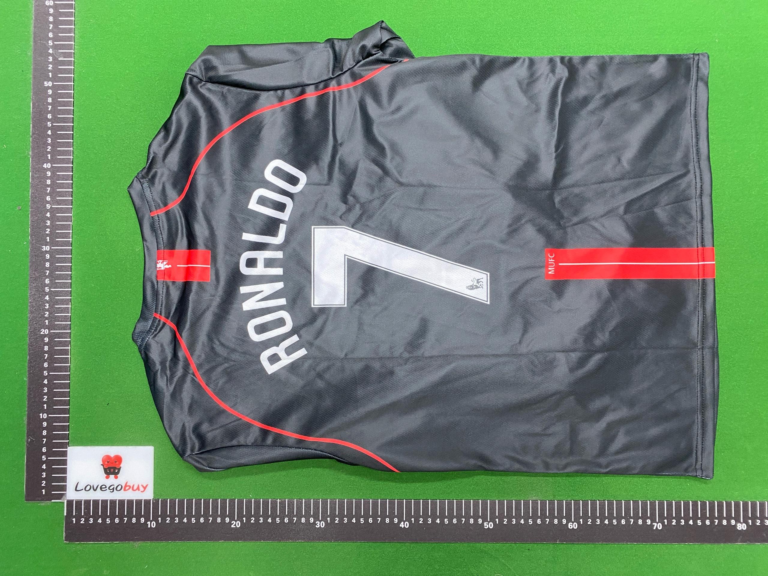 Foto QC 6 de Nike x Manchester United Retro 2007/08 Home Ronaldo #7 Long Sleeve Jersey Red