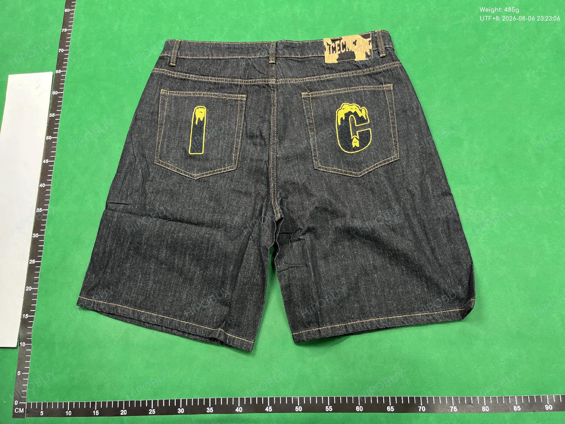 Foto QC 3 de Evisu Daicock Denim Shorts Embroidered Floral Dragon Indigo