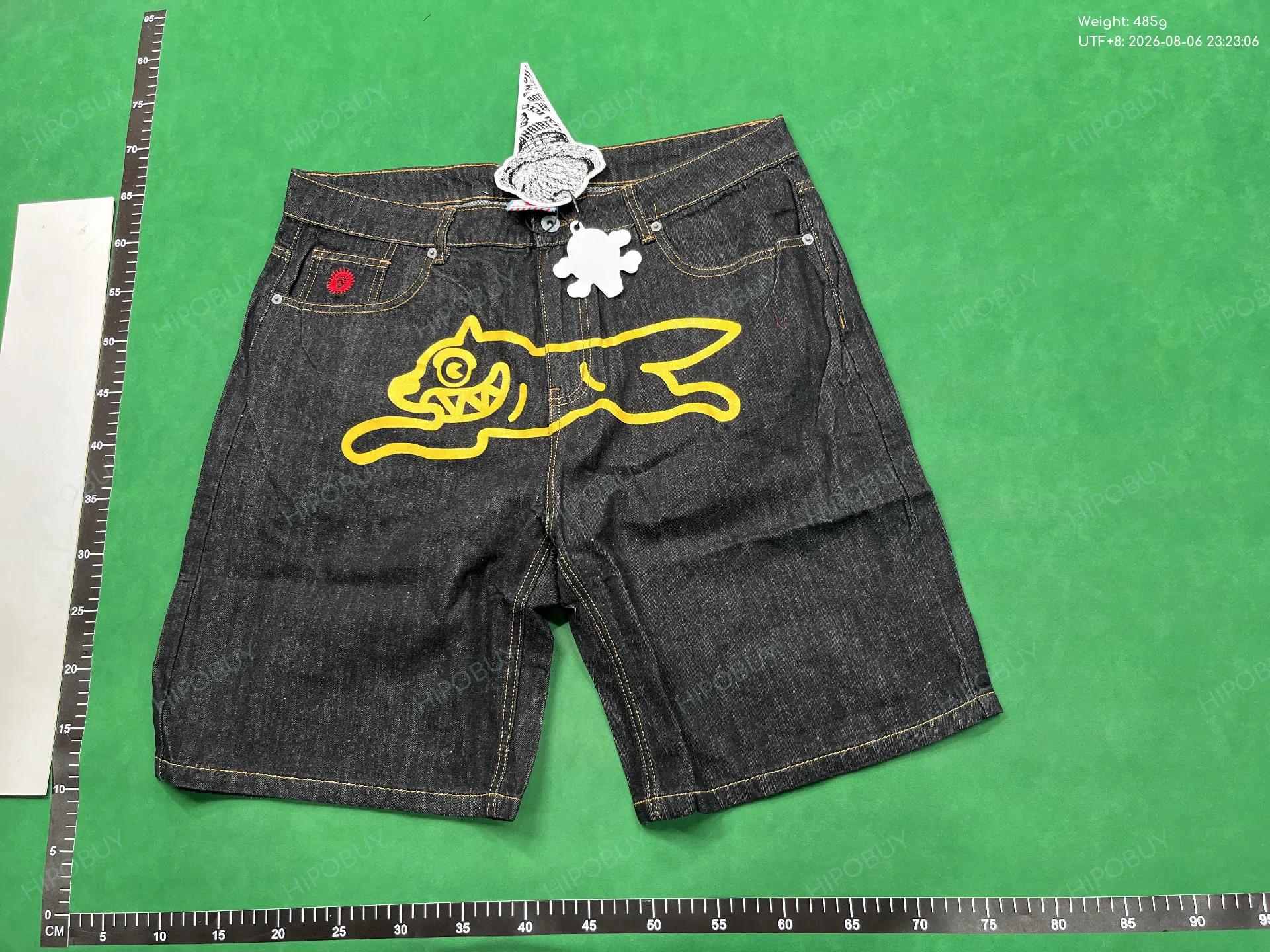 Foto QC 2 de Evisu Daicock Denim Shorts Embroidered Floral Dragon Indigo