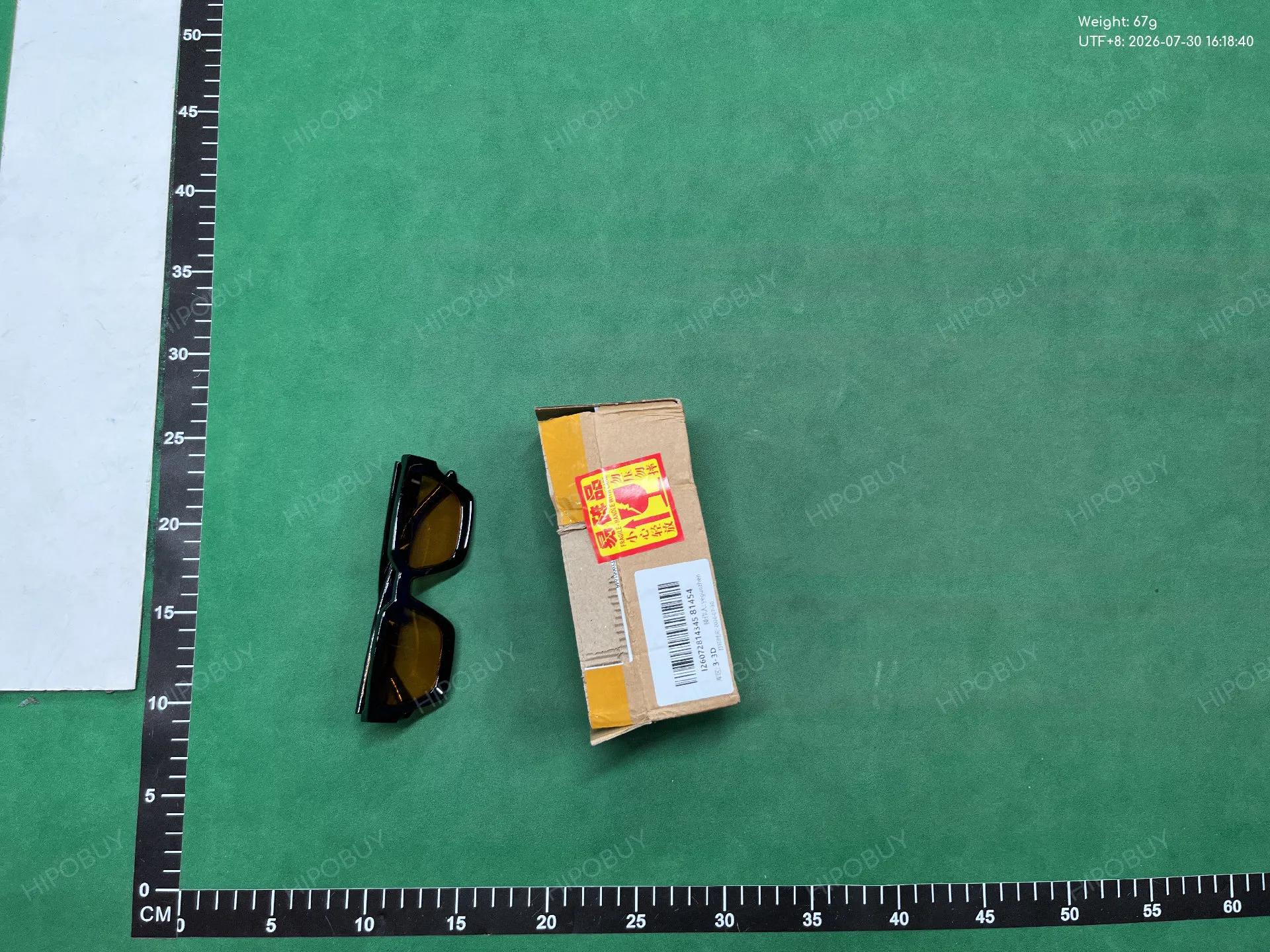 Foto QC 6 de Unbranded Thick Square-Frame Acetate Sunglasses Black Purple