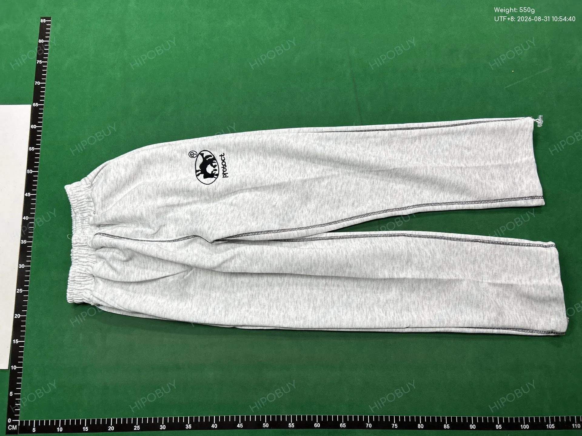 Foto QC 6 de Other Y2K Sweatpants Embroidered Contrast Stitching Grey