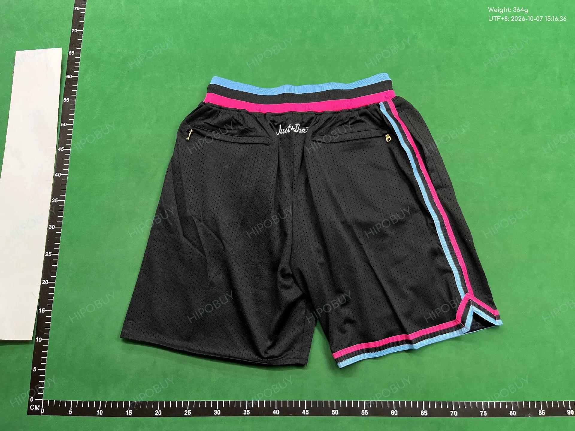 Foto QC 7 de NBA Miami Heat Basketball Shorts Mesh Black