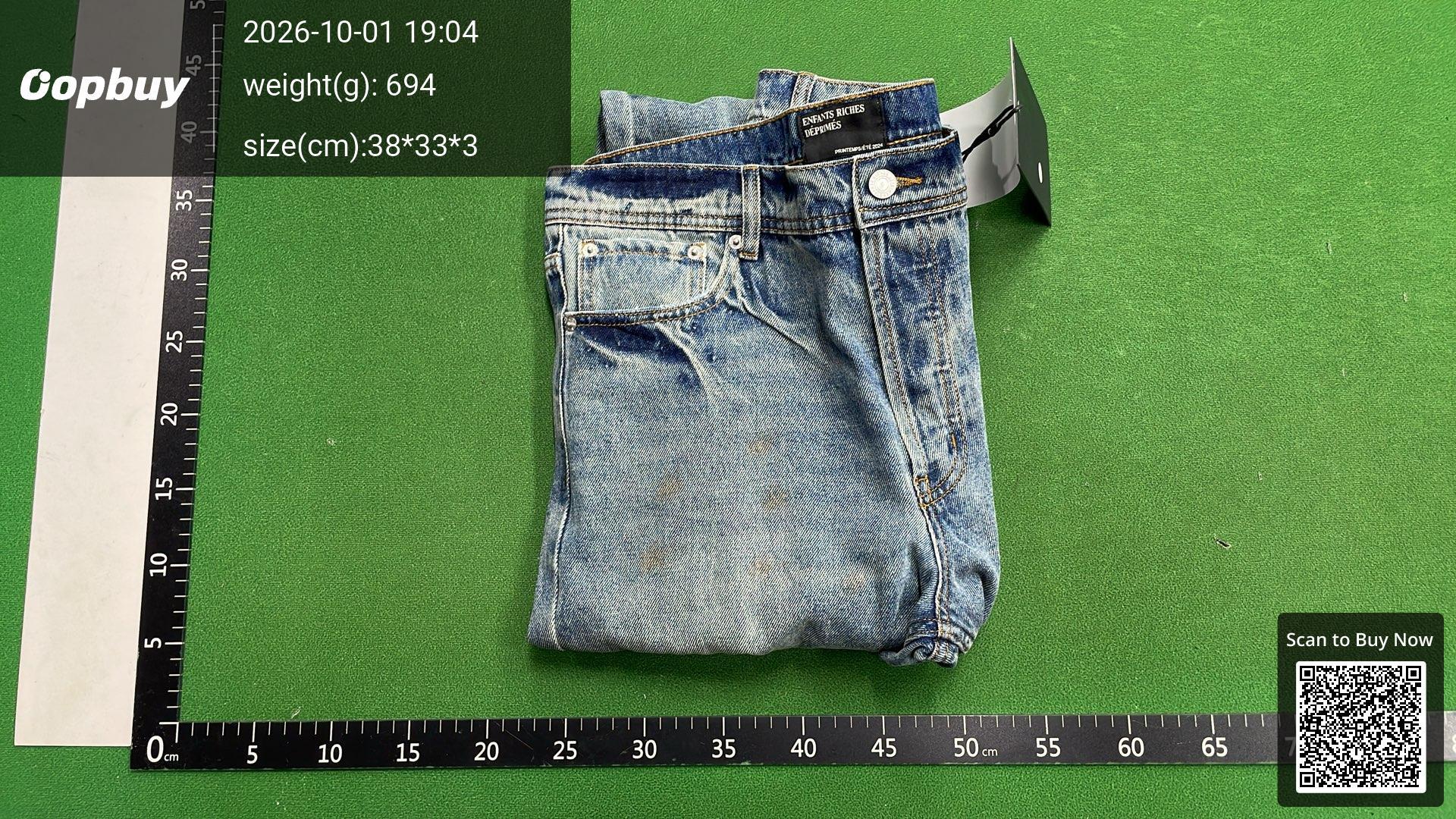 Foto QC 4 de Enfants Riches Déprimés Jeans Distressed Blue