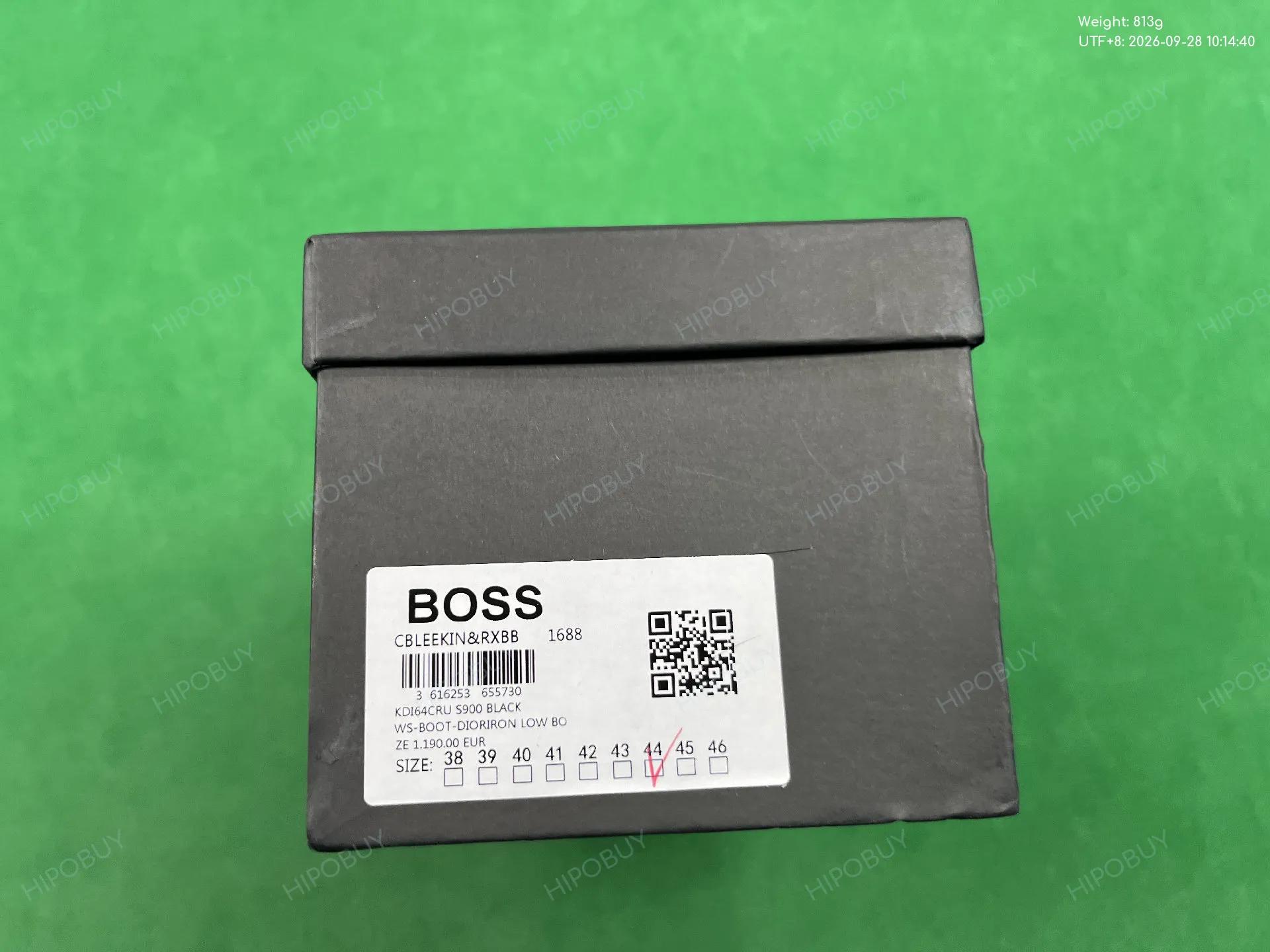 Foto QC 2 de BOSS Logo Slides Rubber Black Grey