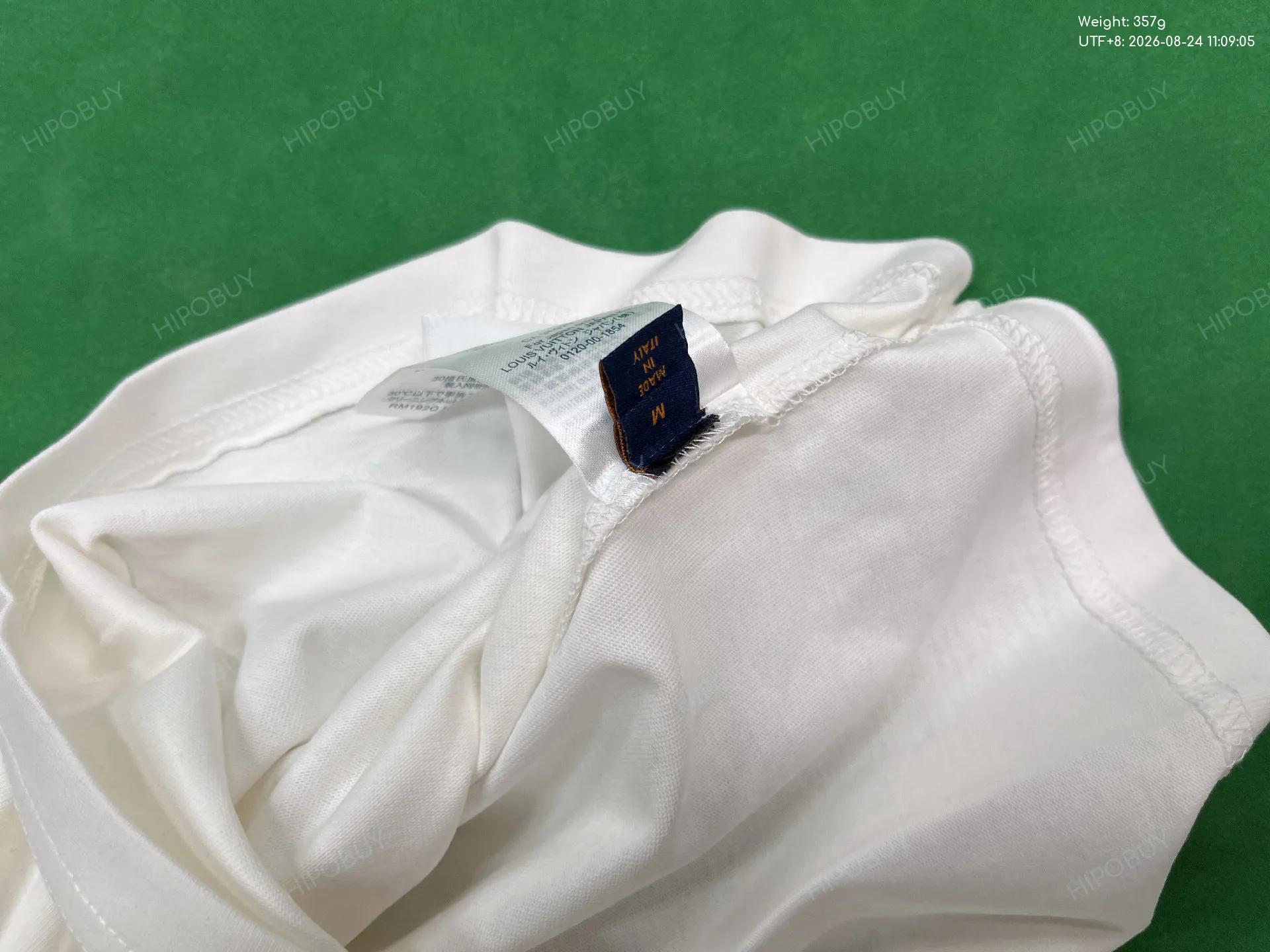 Foto QC 5 de Louis Vuitton T-shirt Back Monogram Flower Embroidery White