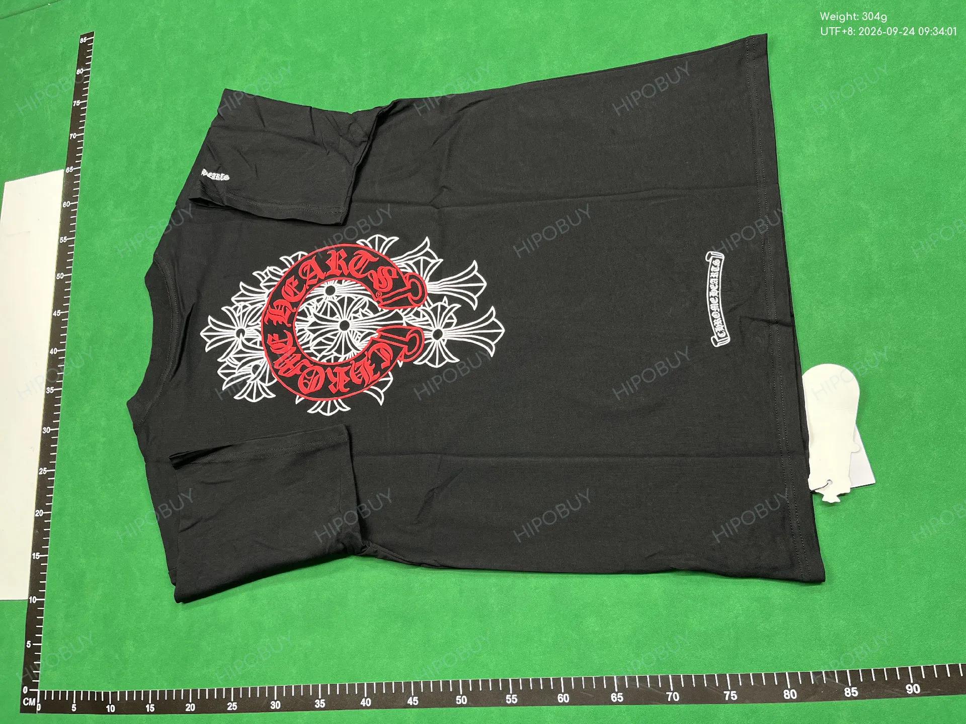 Foto QC 3 de Chrome Hearts T-shirt Horseshoe Logo Black