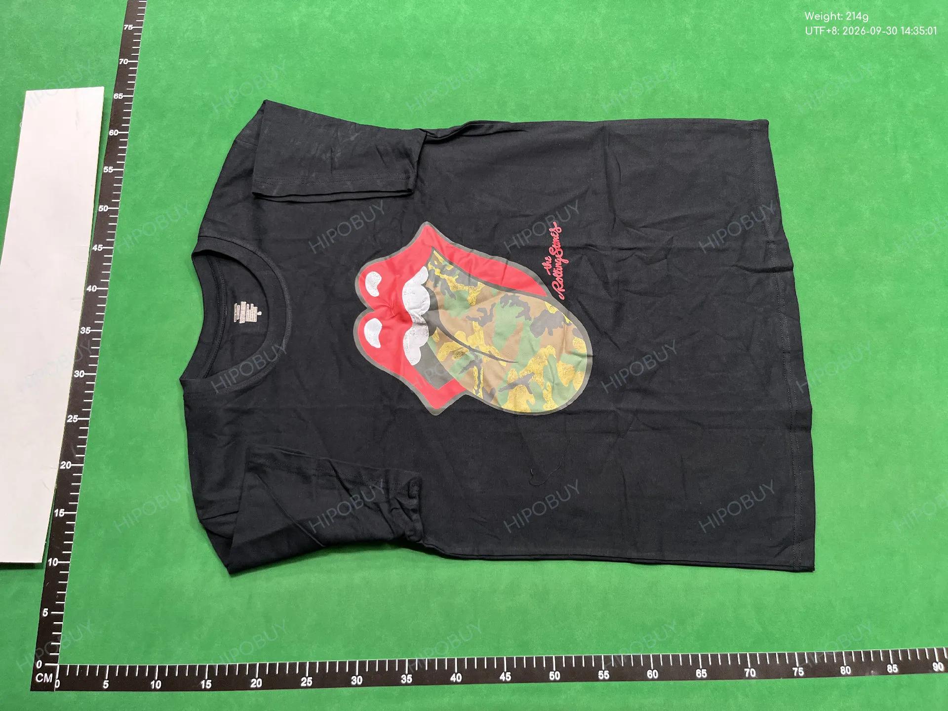 Foto QC 2 de The Rolling Stones T-shirt Distressed Camo Tongue White