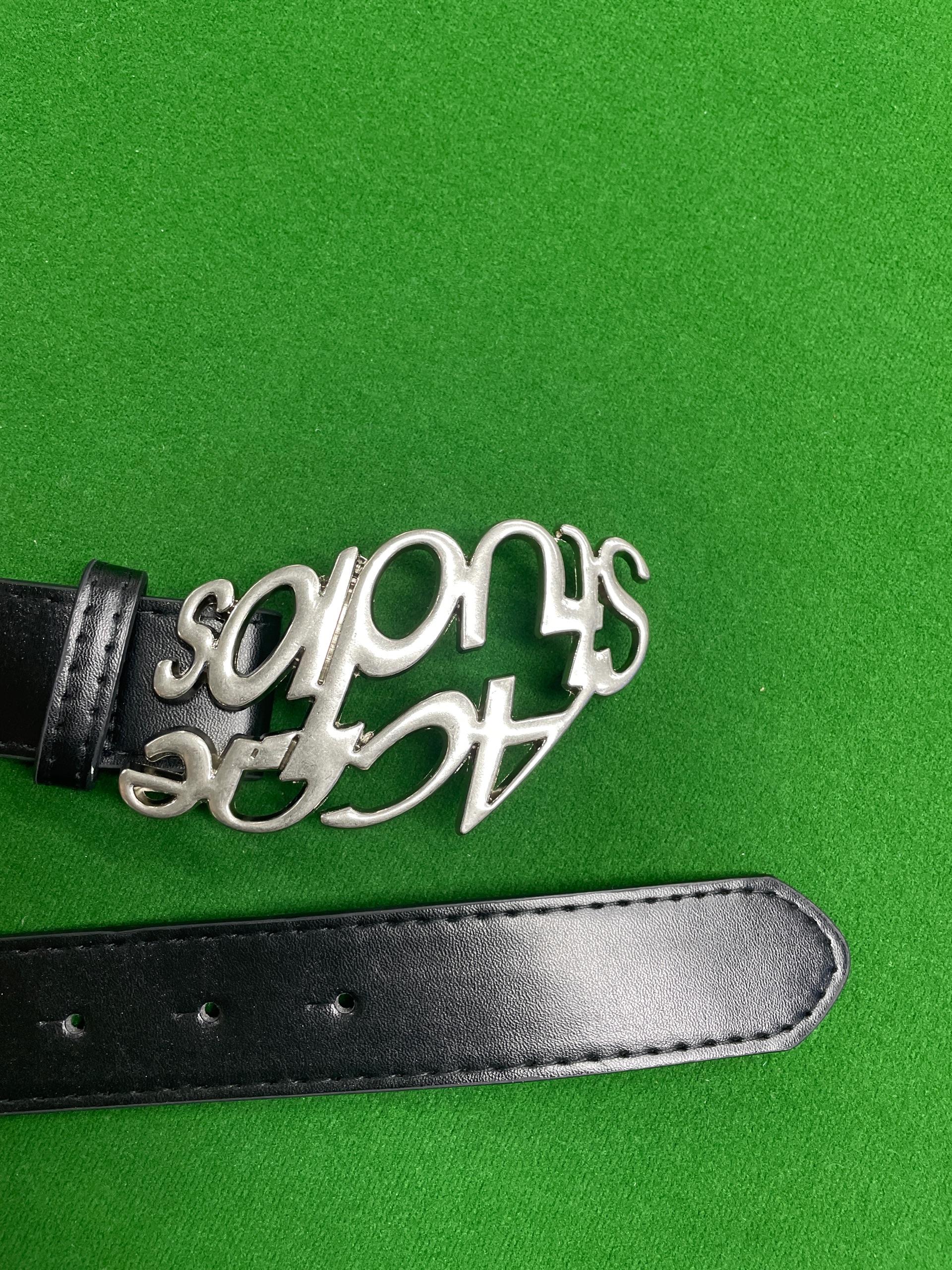 Foto QC 6 de Acne Studios Logo Buckle Belt Black
