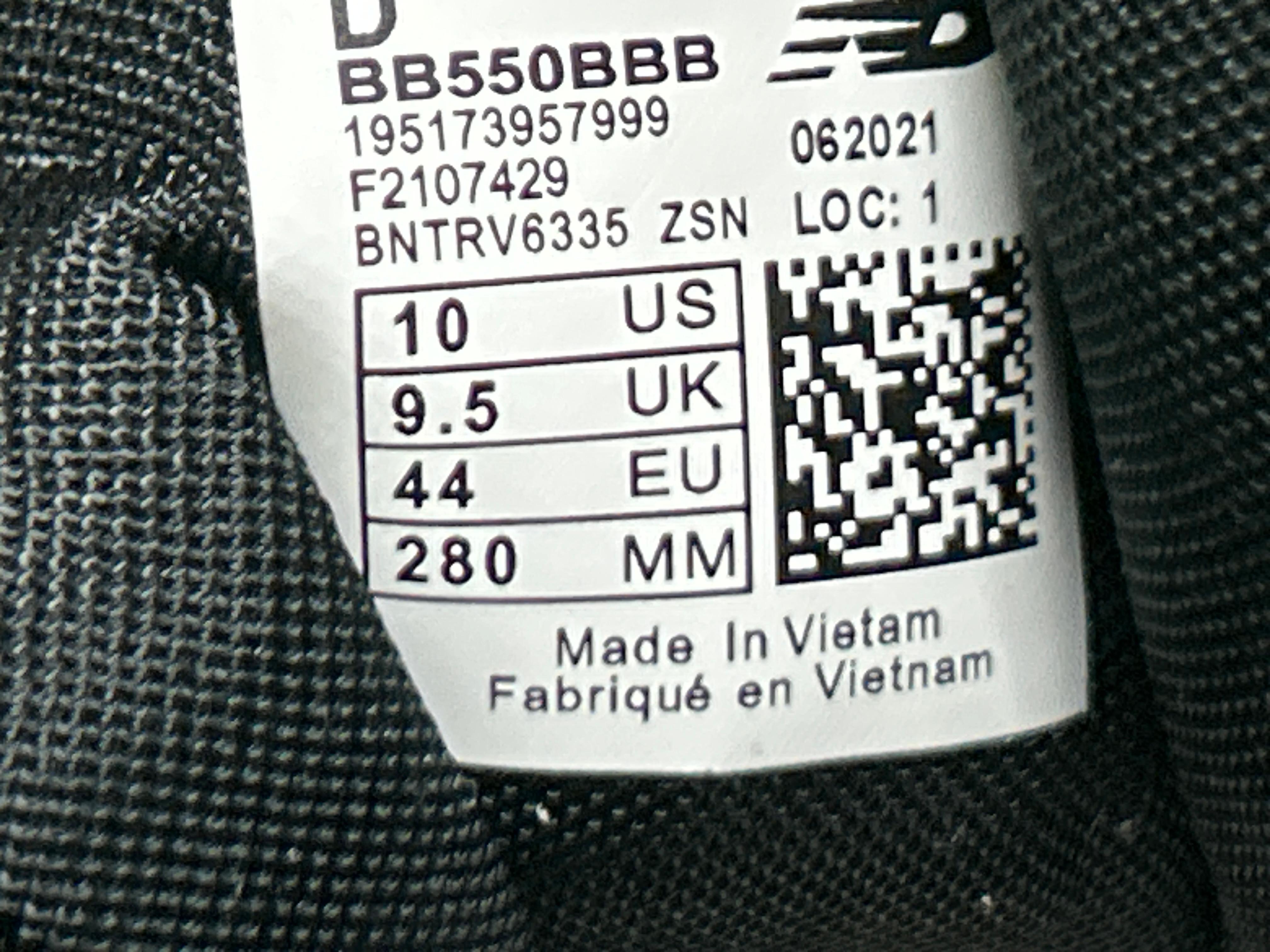Foto QC 8 de New Balance 550 Low Aimé Leon Dore Burgundy BB550A1