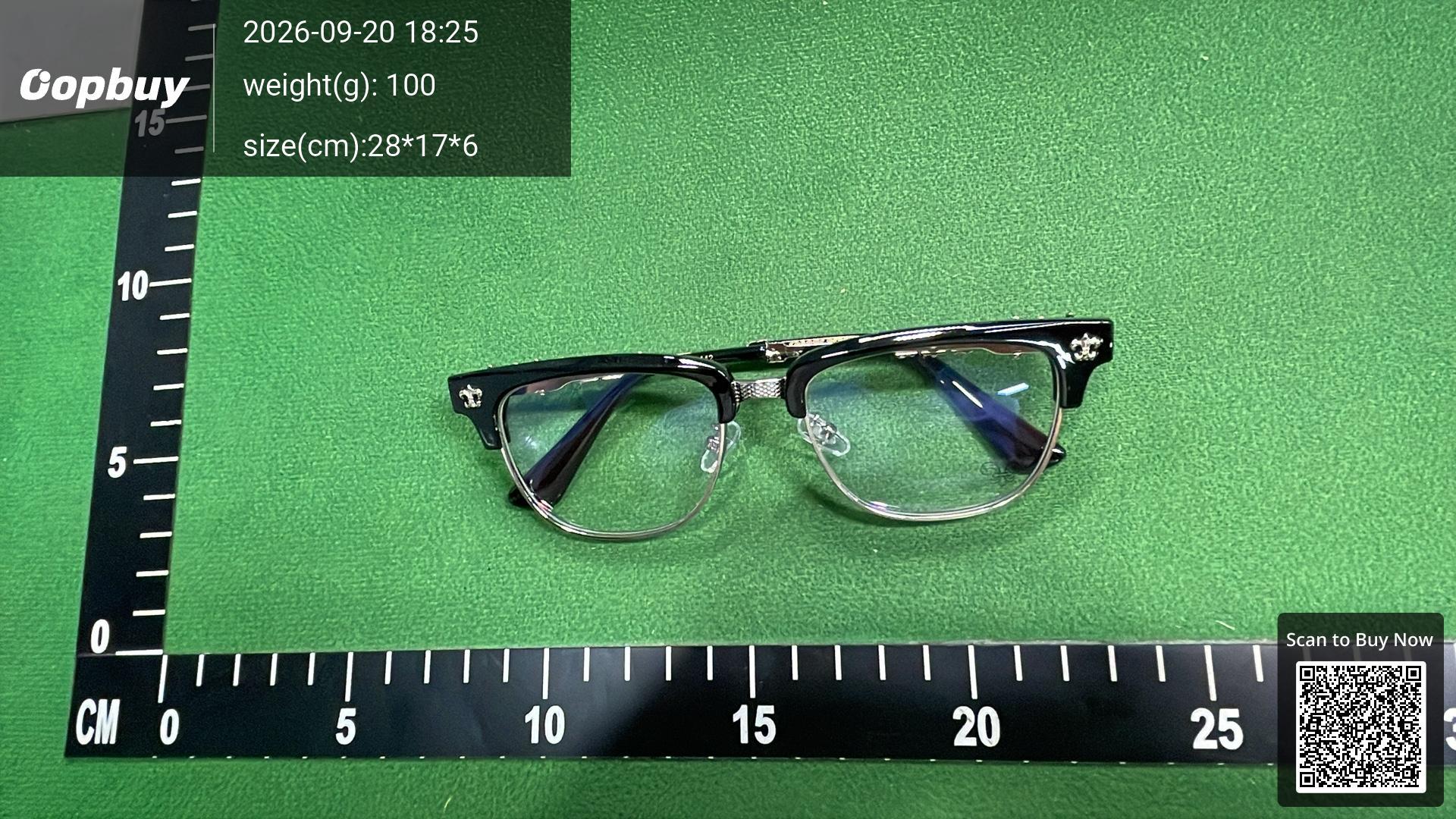 Foto QC 3 de Chrome Hearts Bonennoisseur II Acetate and Titanium Eyeglasses Black Gold Clear (BONENNOISSEUR II BK-GP)