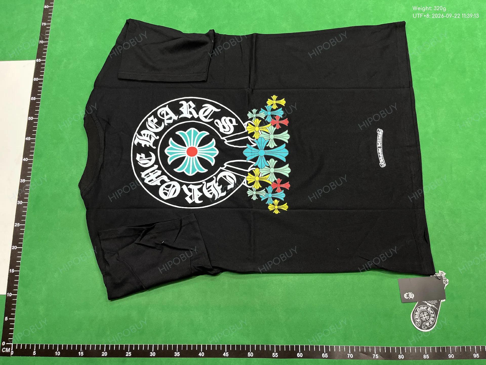 Foto QC 7 de Chrome Hearts T-shirt Horseshoe Logo Black