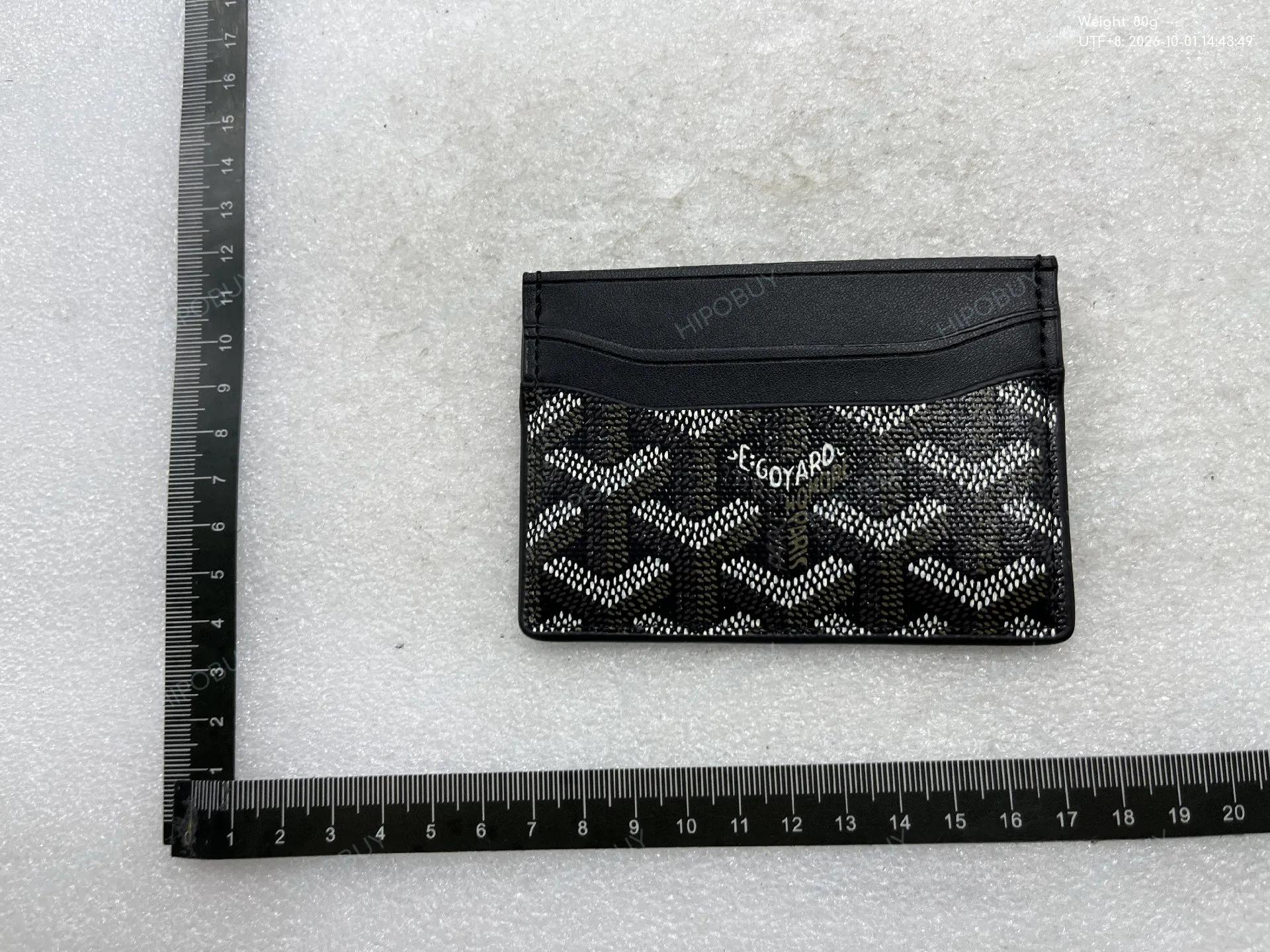 Foto QC 2 de Goyard Saint Sulpice Card Holder Goyardine Black