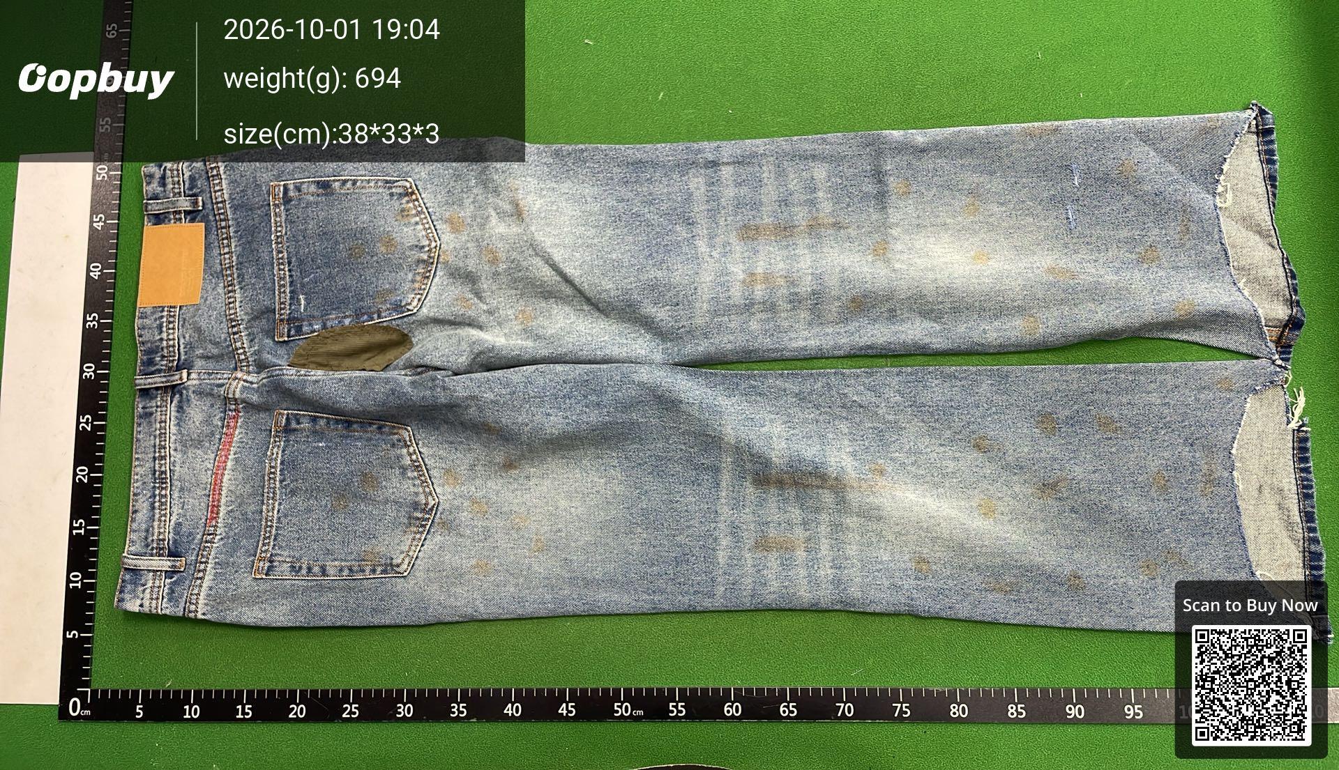 Foto QC 3 de Enfants Riches Déprimés Jeans Distressed Blue