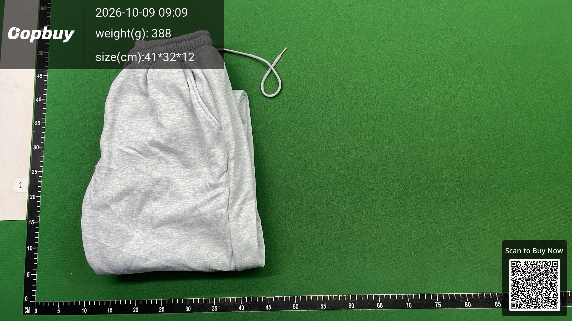 Foto QC 8 de Other Letter Print Loose Straight Pants Grey