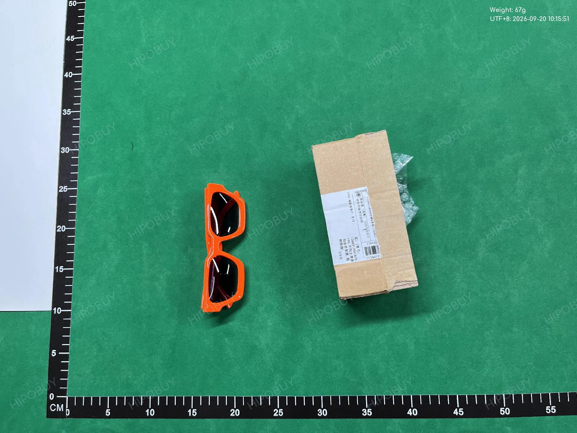 Foto QC 3 de Unbranded Thick Square-Frame Acetate Sunglasses Black Purple