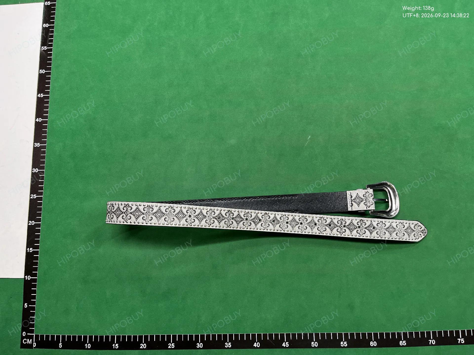 Foto QC 2 de Unbranded Western Studded Belt Black and Silver