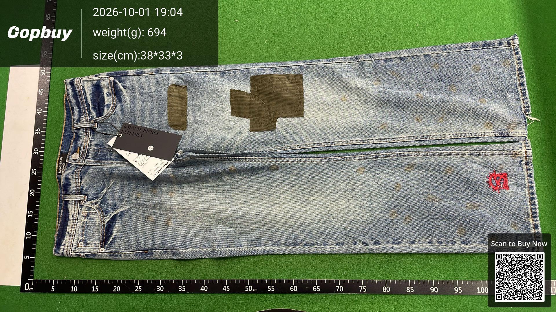 Foto QC 2 de Enfants Riches Déprimés Jeans Distressed Blue