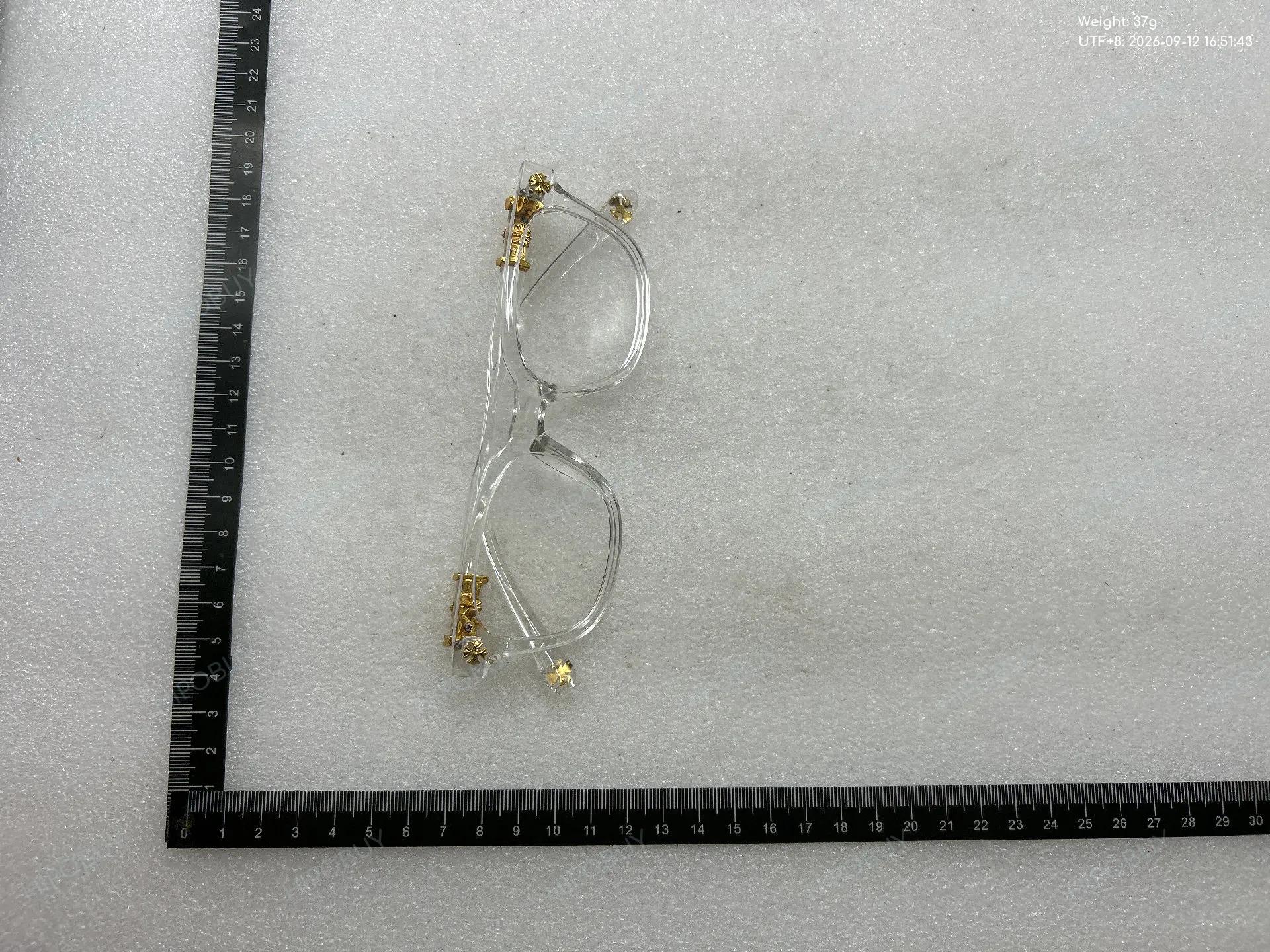 Foto QC 3 de Generic Square-Frame Polycarbonate Eyeglasses Black Gold (2026)