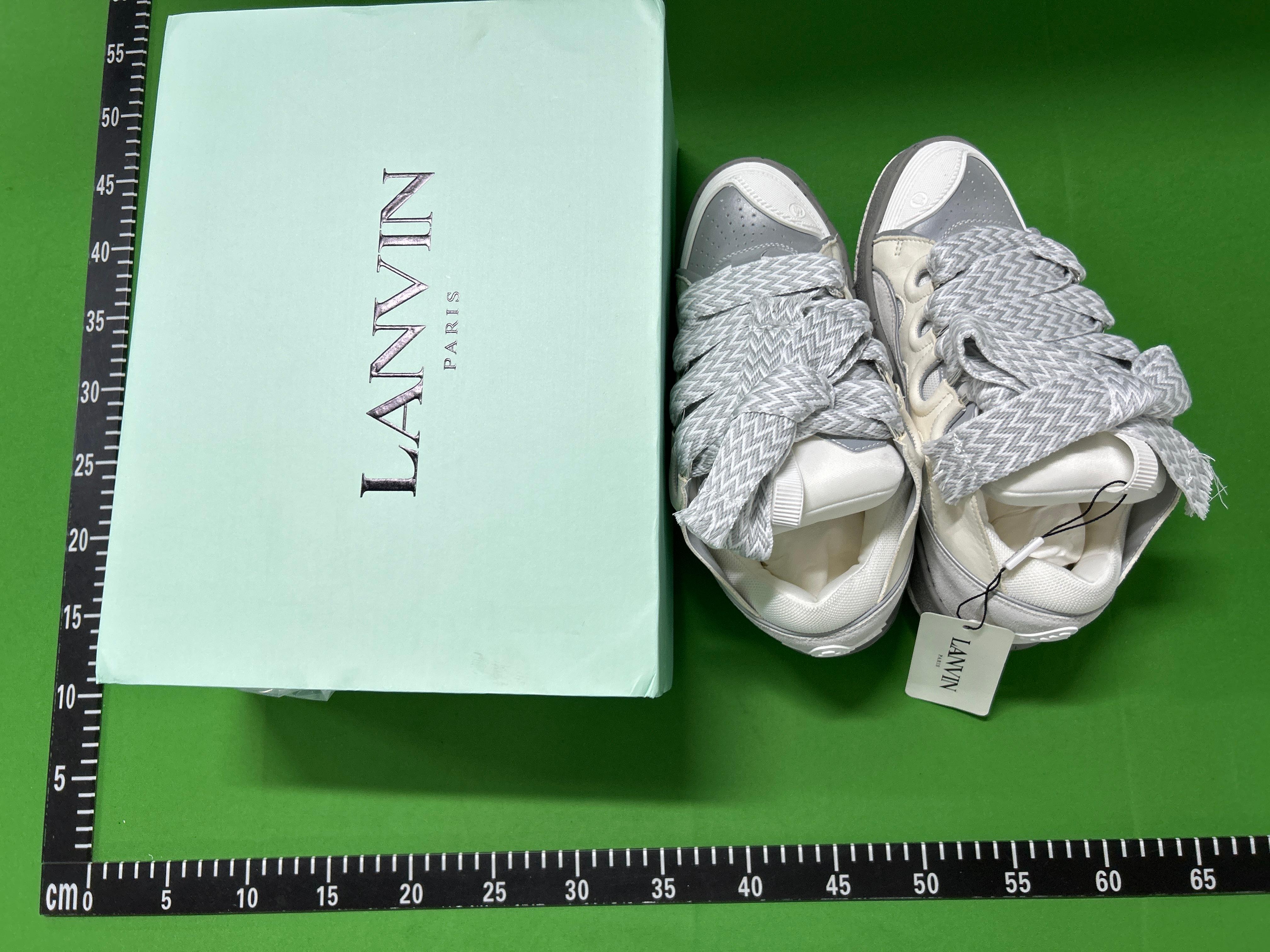 Foto QC 2 de Lanvin Curb Low Gallery Dept. White Black