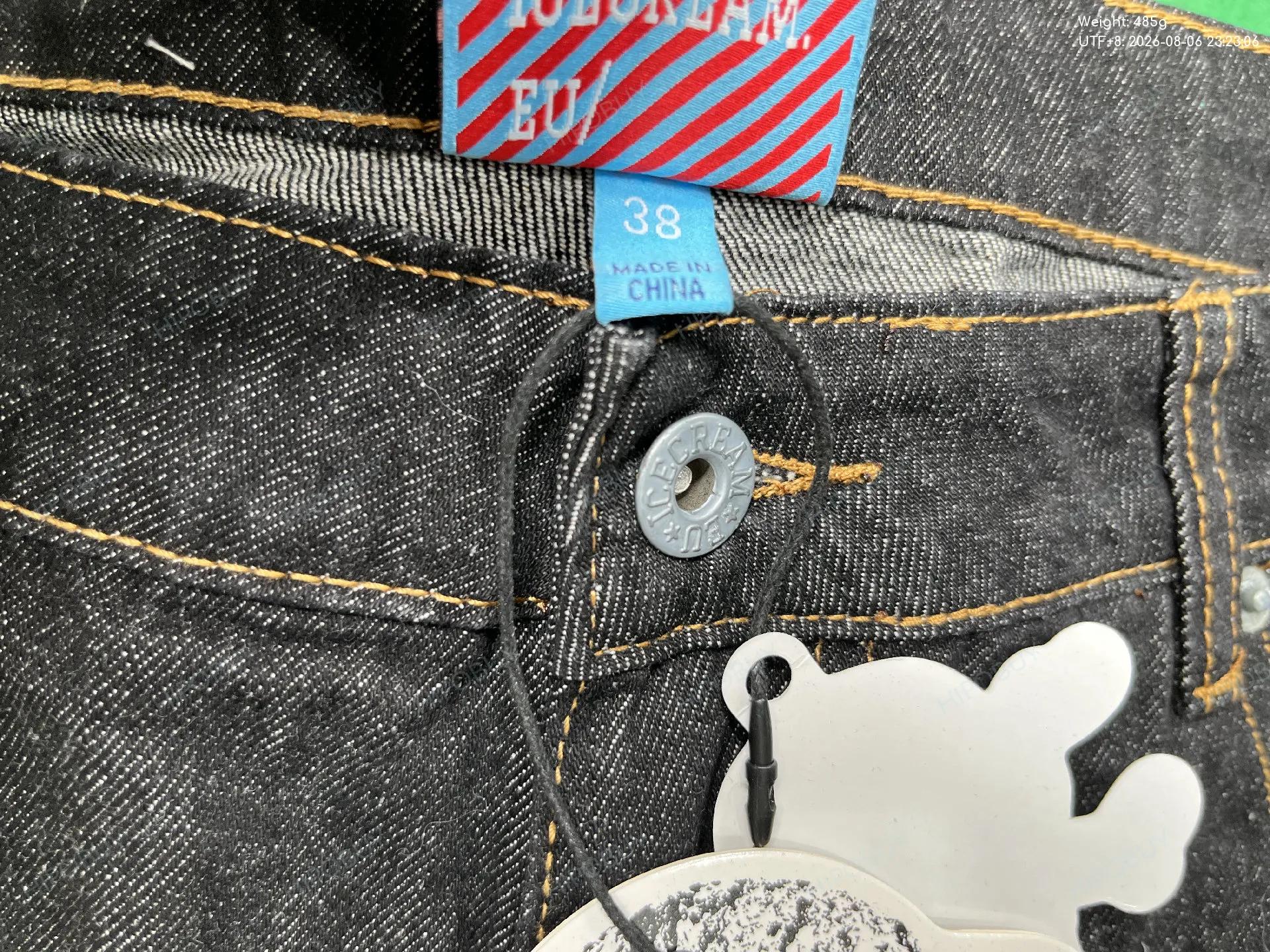 Foto QC 1 de Evisu Daicock Denim Shorts Embroidered Floral Dragon Indigo