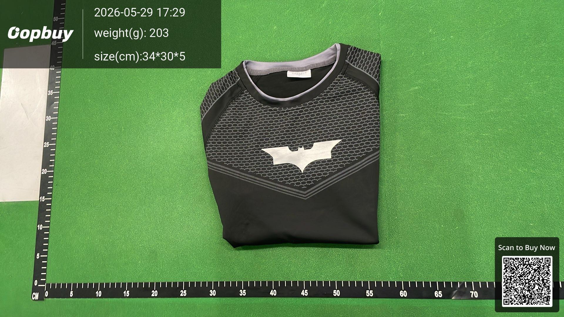 Foto QC 4 de YoungLA Batman T-shirt Compression Grey