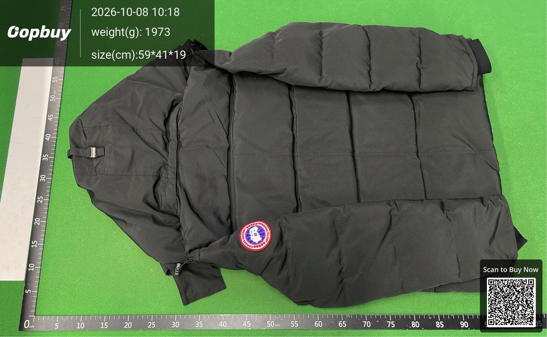 Foto QC 3 de Canada Goose Wyndham Down Jacket Black Label with Fur Black