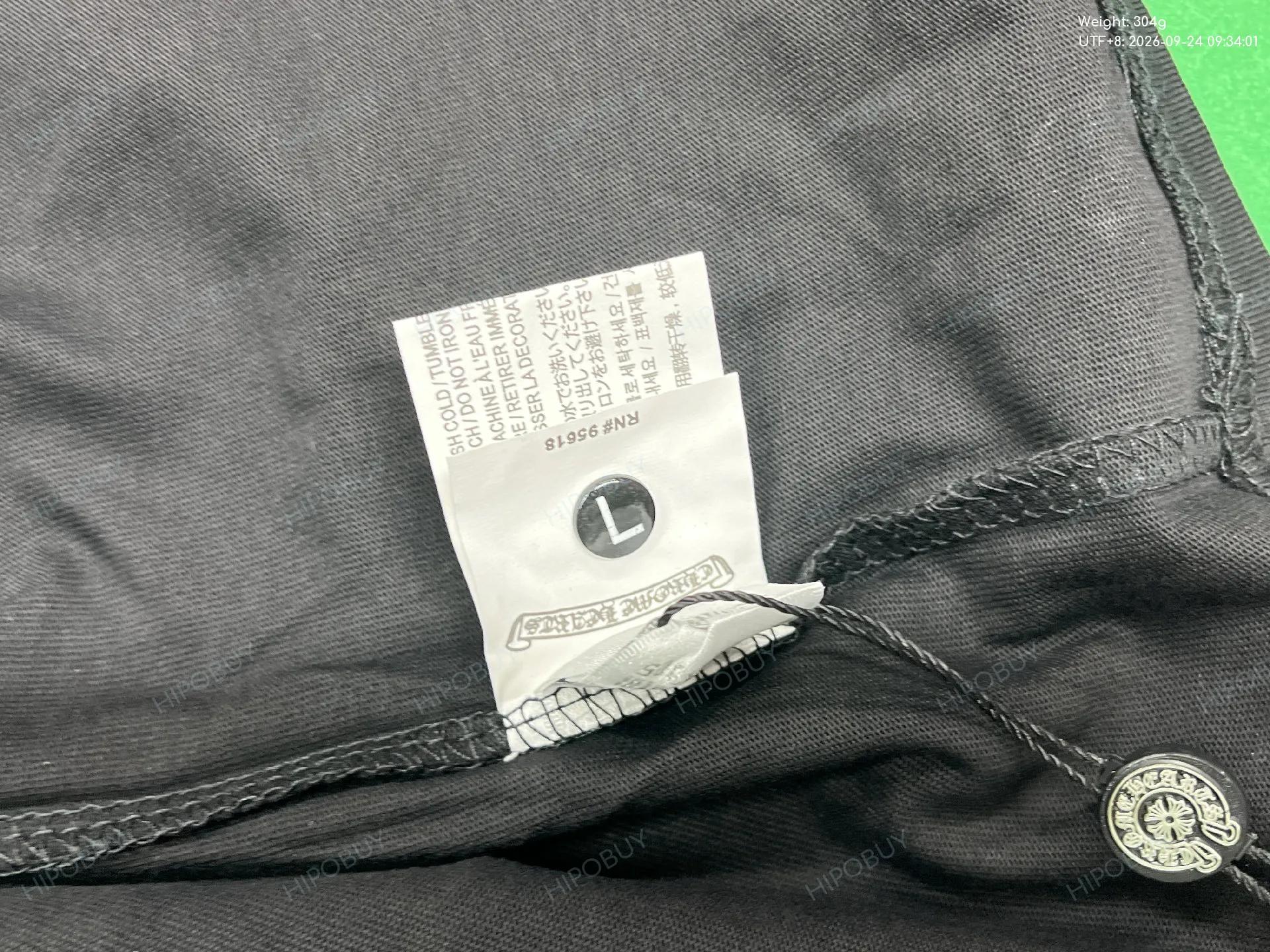 Foto QC 1 de Chrome Hearts T-shirt Horseshoe Logo Black