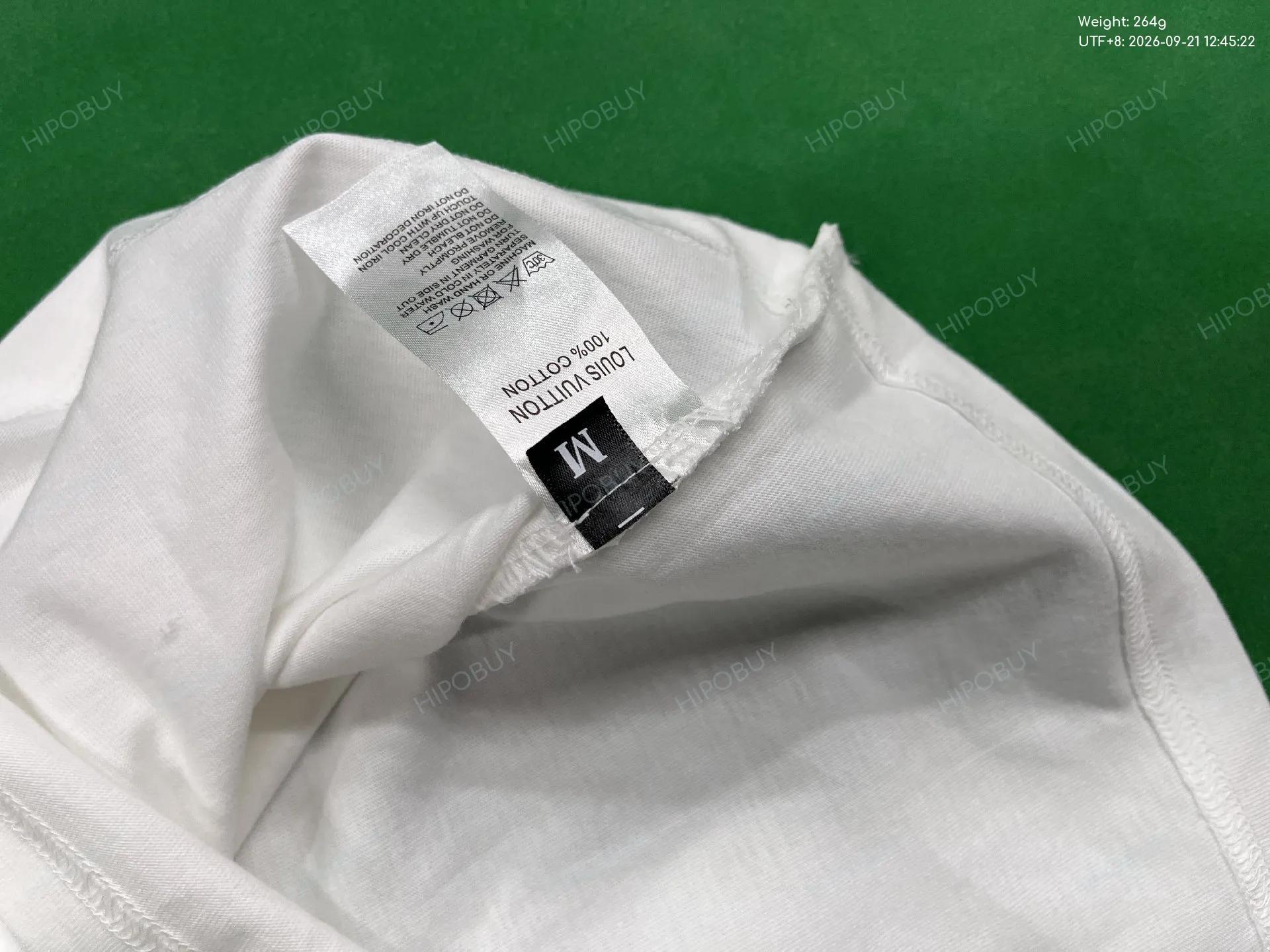 Foto QC 1 de Louis Vuitton T-shirt Back Monogram Flower Embroidery White
