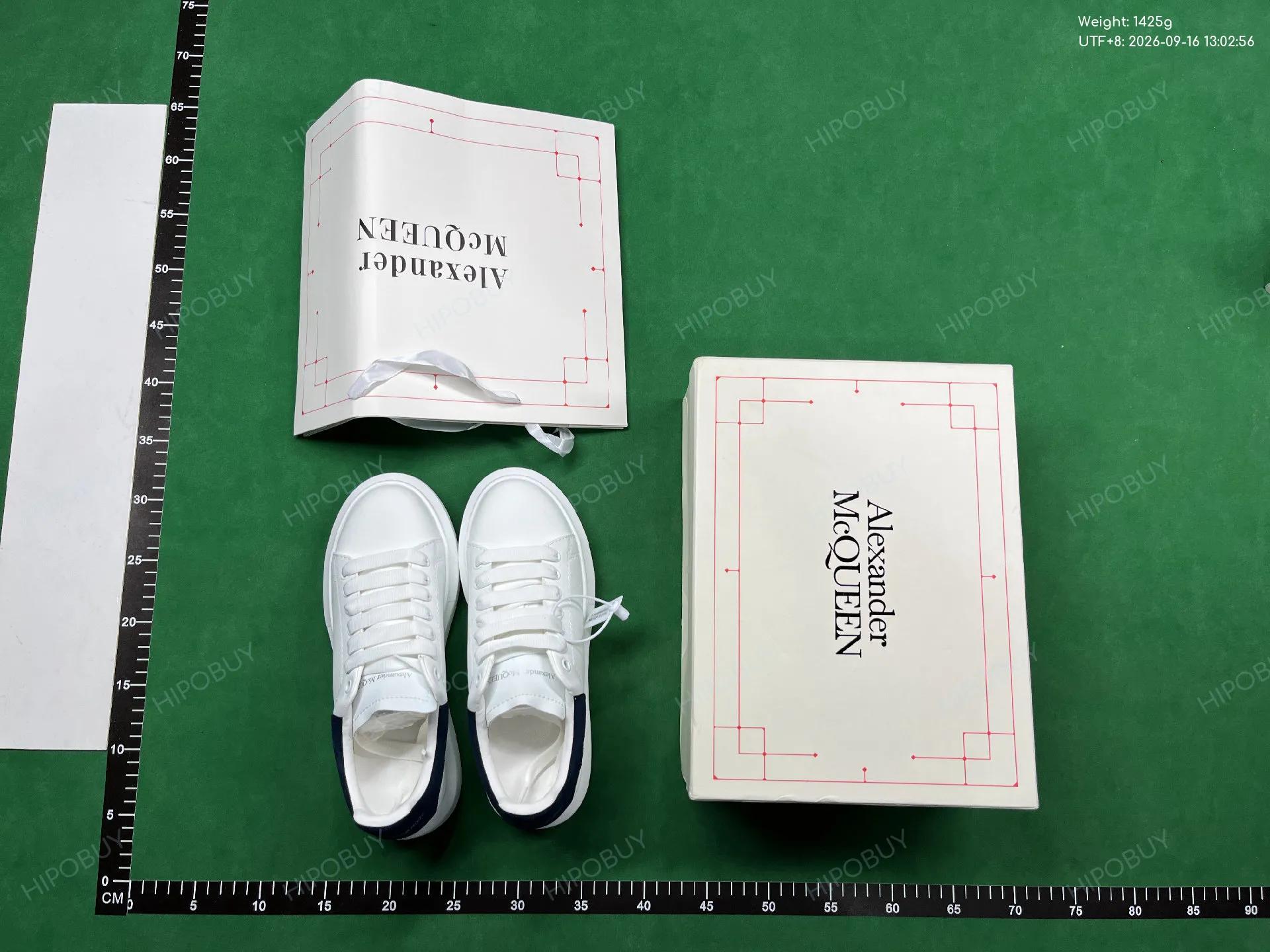 Foto QC 7 de Alexander McQueen Oversized Leather Low Top White