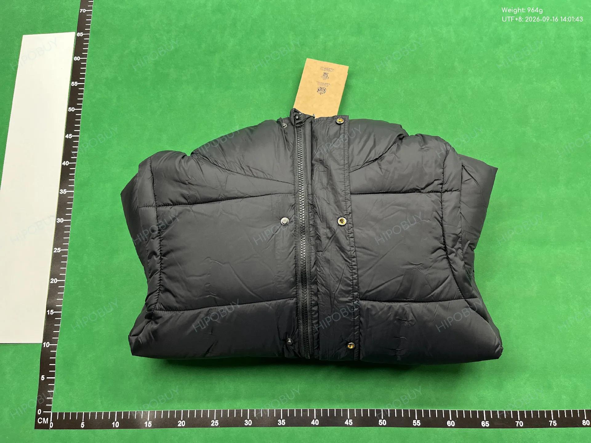 Foto QC 4 de Burberry Down Puffer Jacket Check Lining Black