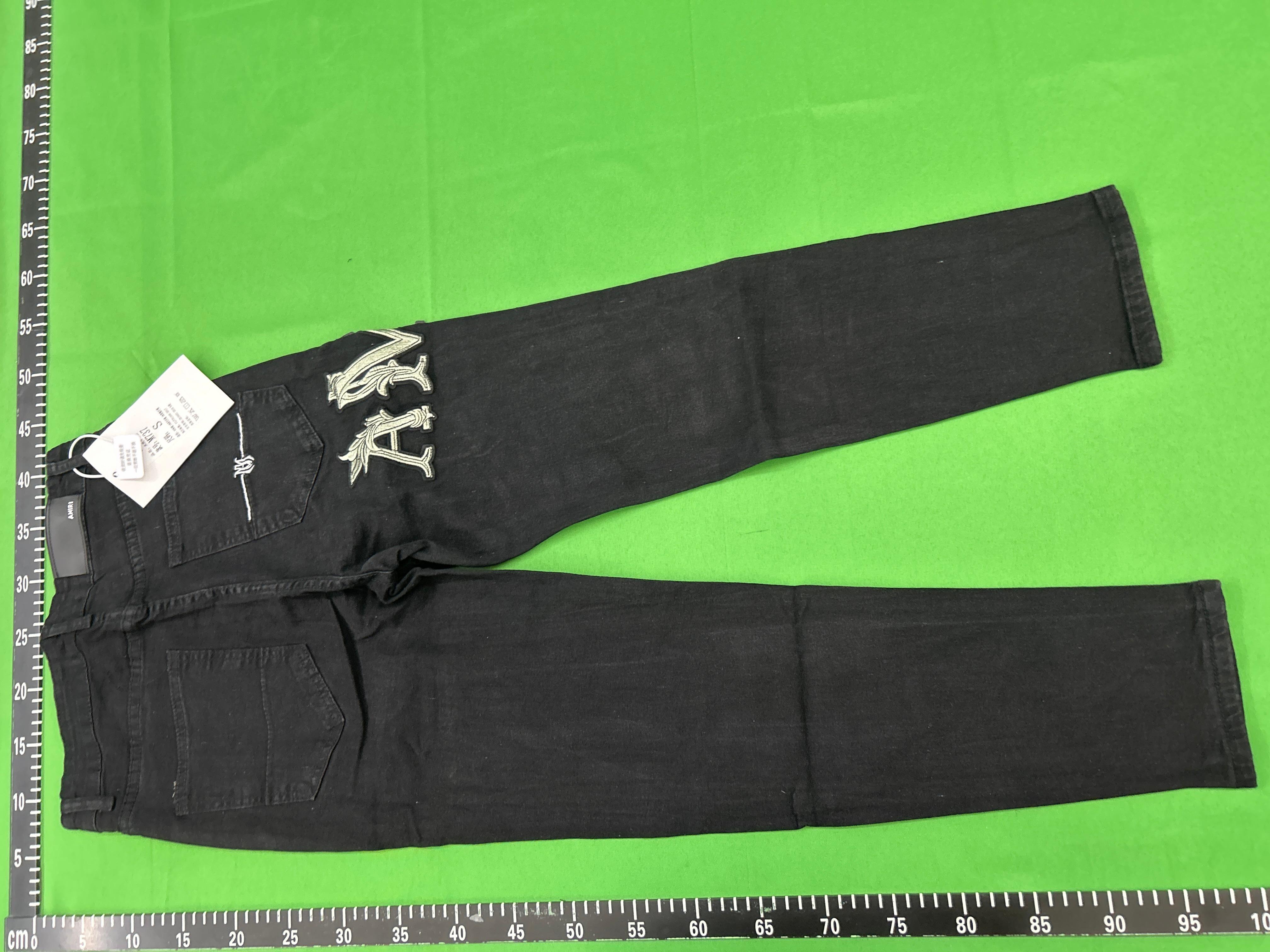 Foto QC 3 de Other Jeans Slim Fit Distressed Patchwork Embroidered Black