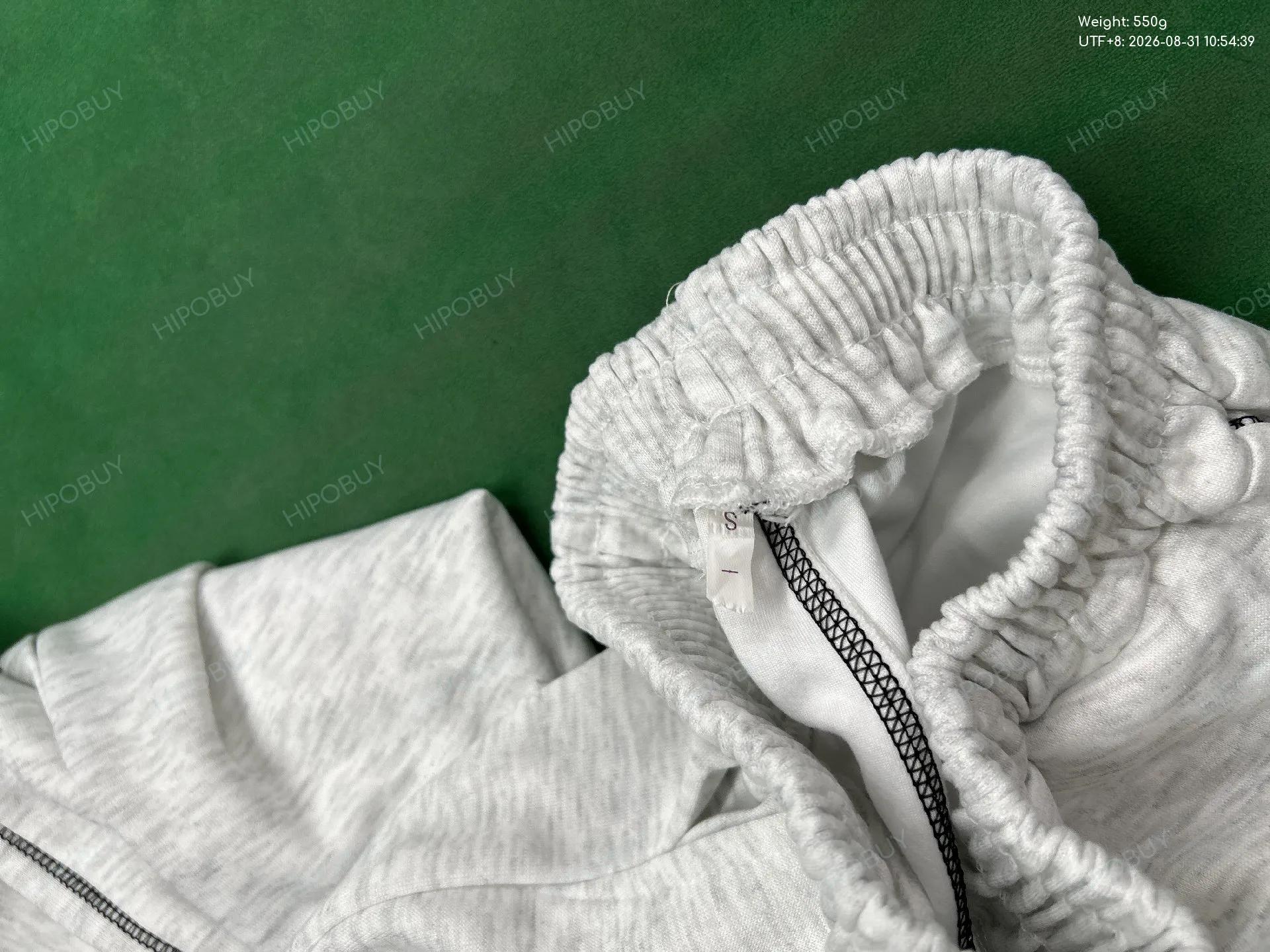 Foto QC 5 de Other Y2K Sweatpants Embroidered Contrast Stitching Grey