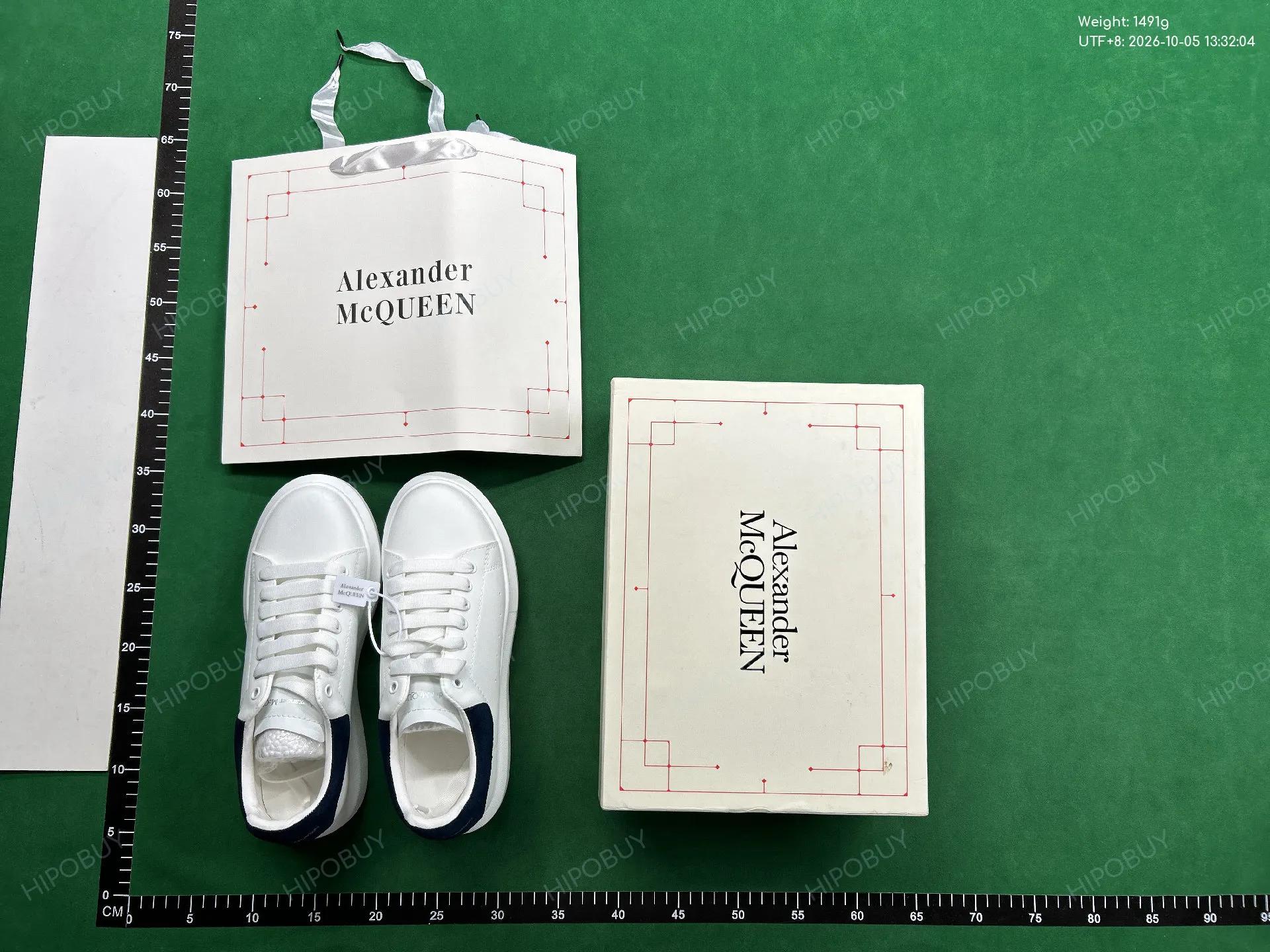 Foto QC 1 de Alexander McQueen Oversized Leather Low Top White