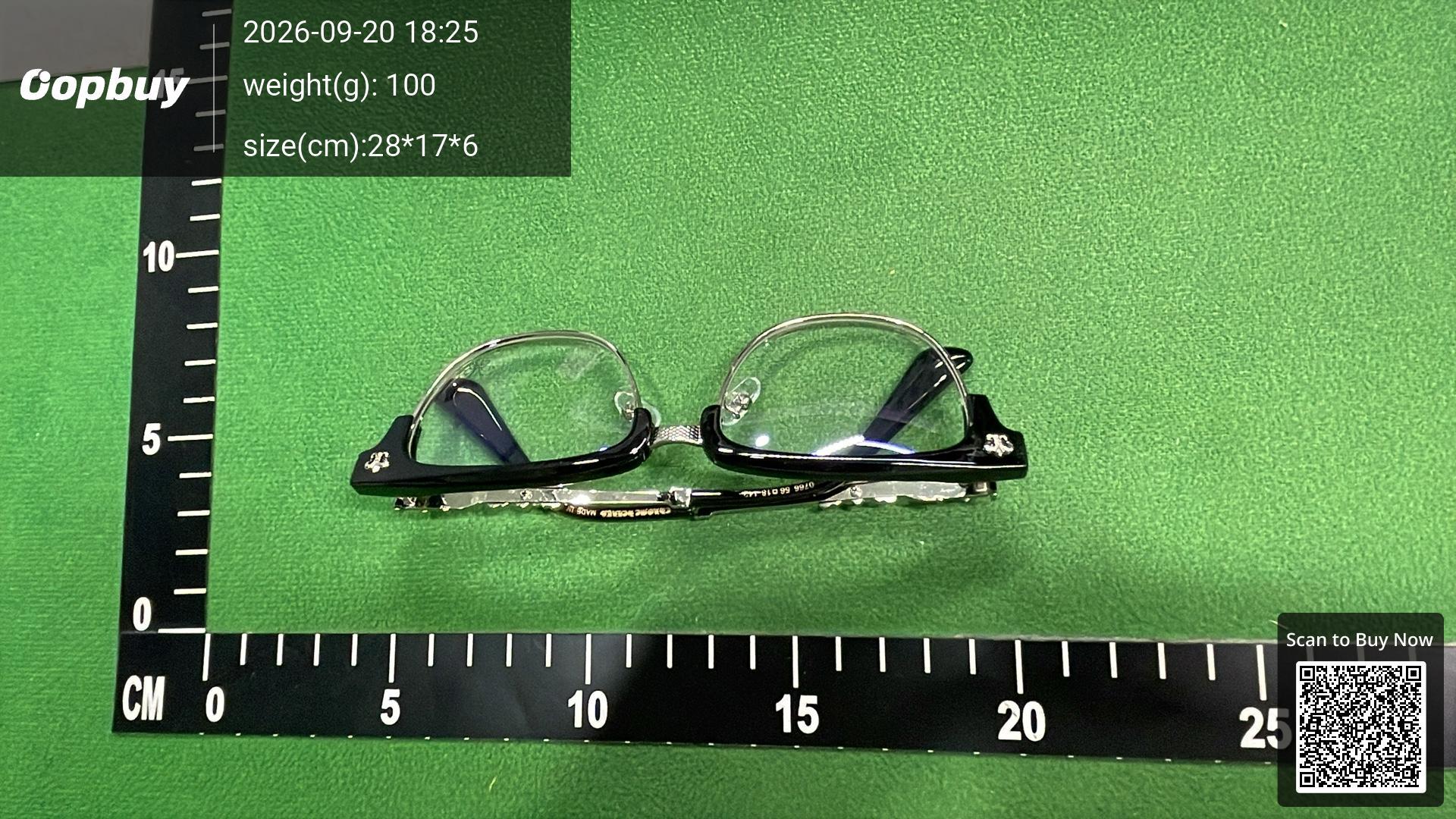 Foto QC 5 de Chrome Hearts Bonennoisseur II Acetate and Titanium Eyeglasses Black Gold Clear (BONENNOISSEUR II BK-GP)