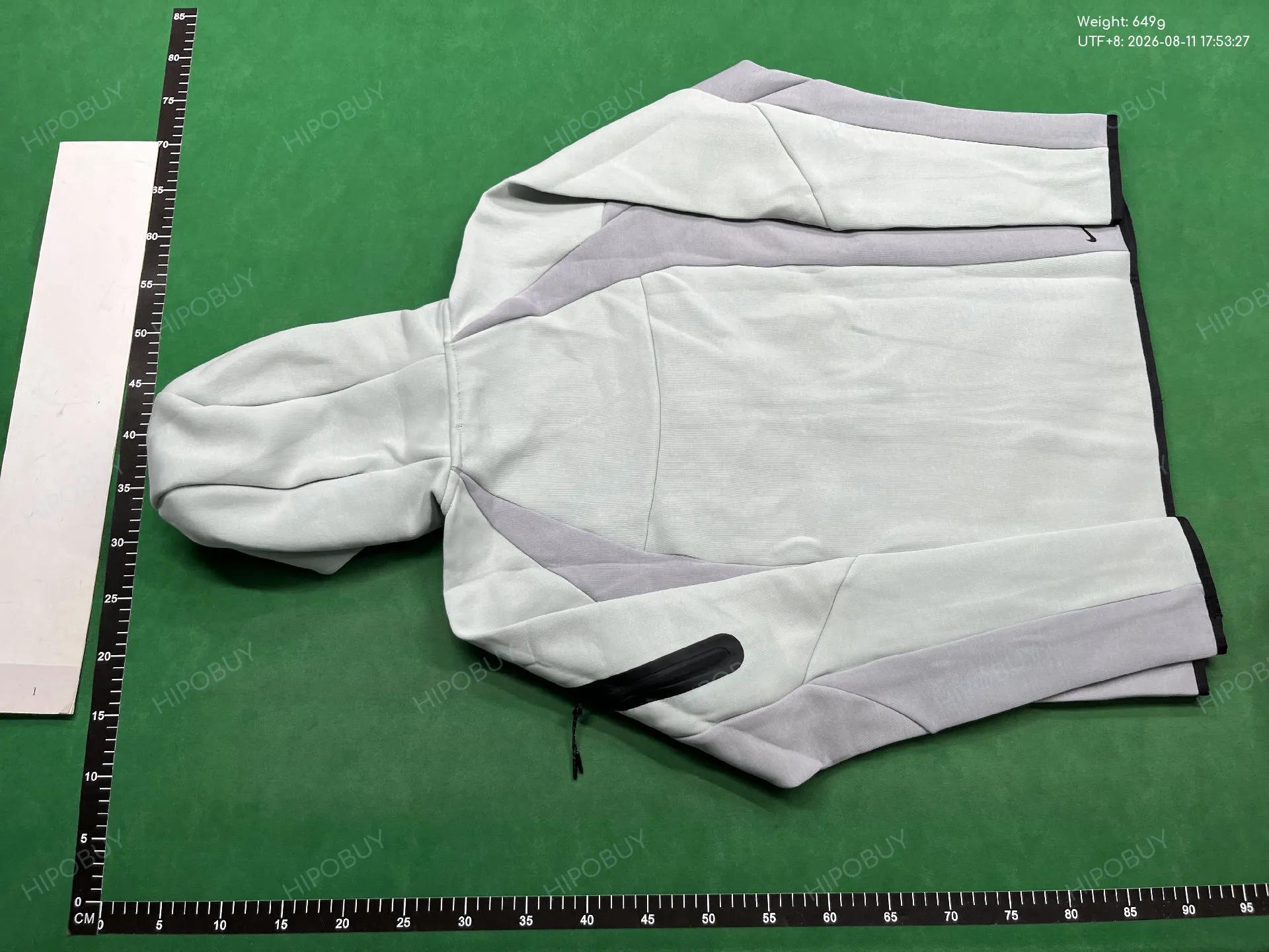Foto QC 3 de Nike Sweatpants Tech Fleece Paneled White Grey