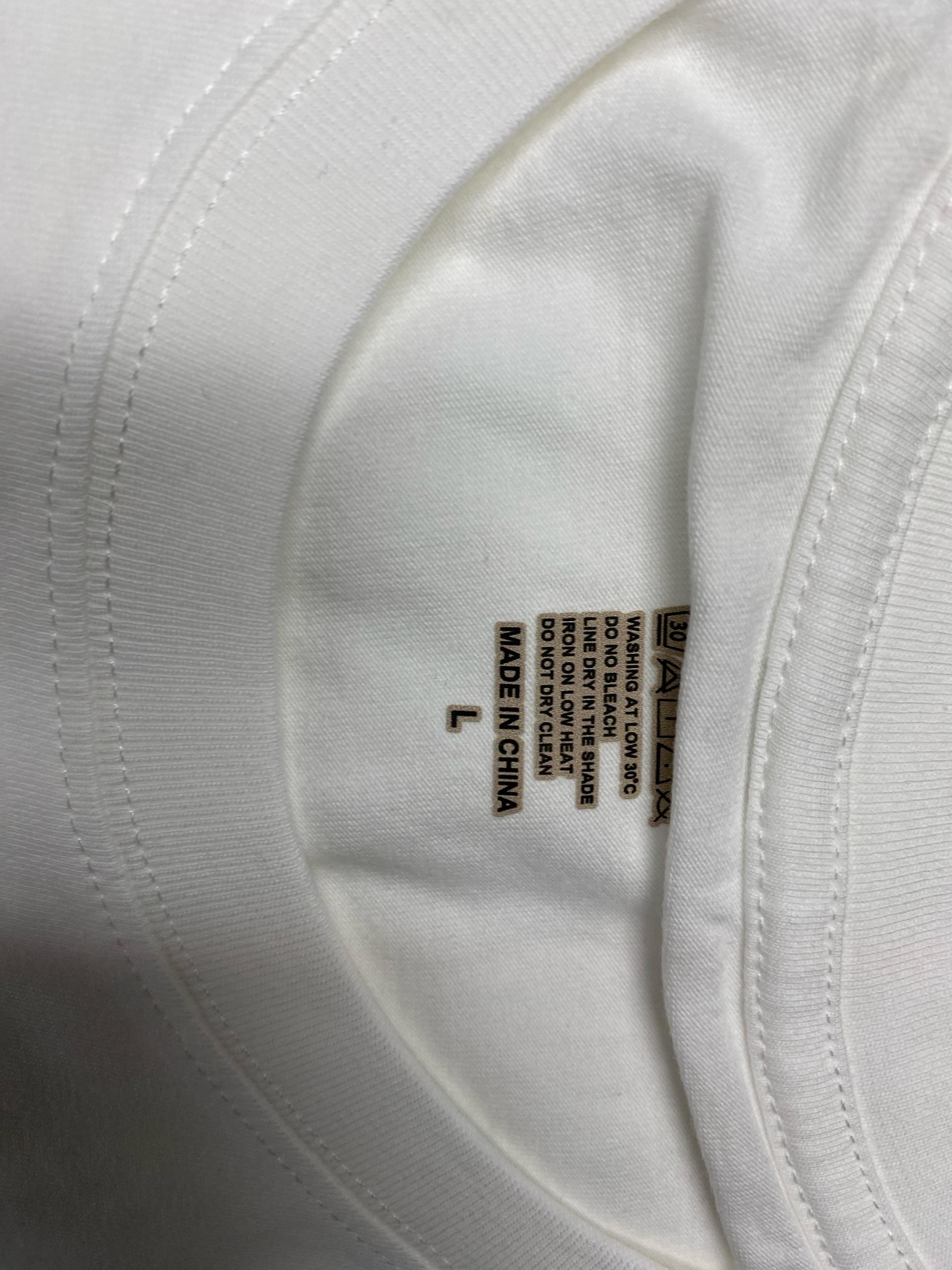 Foto QC 1 de Saint Laurent Signature Logo T-shirt White