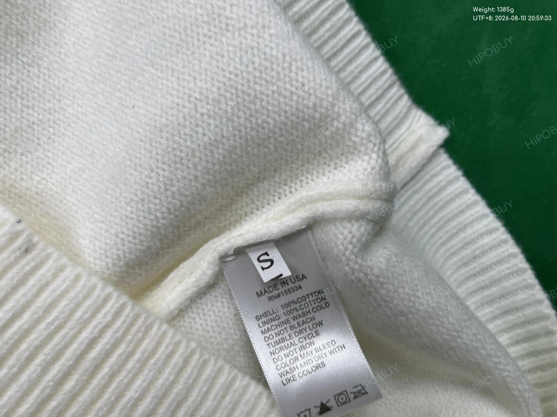 Foto QC 7 de Cole Buxton Crewneck Sweater Jacquard Logo Black