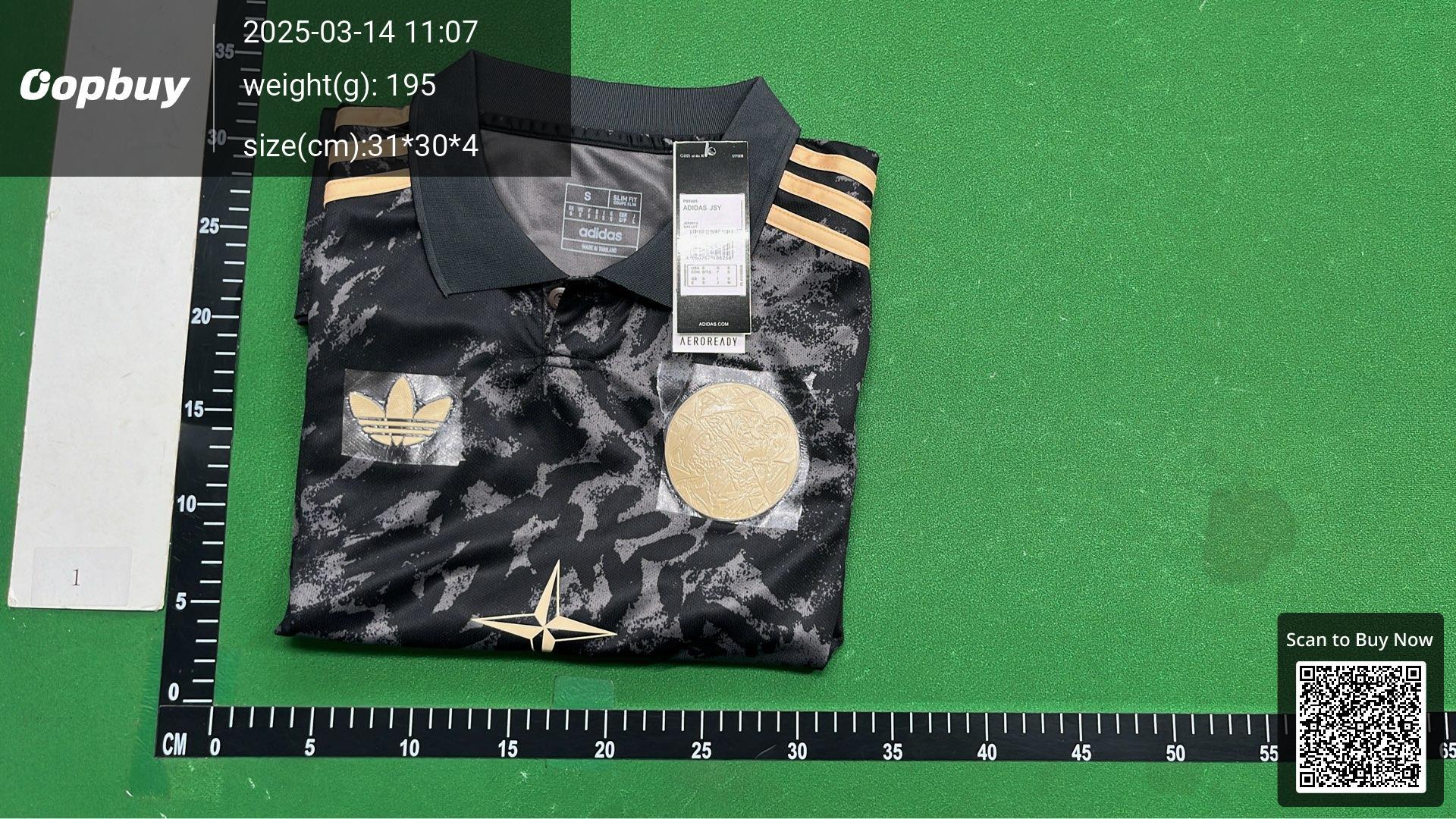 Foto QC 8 de Stone Island x adidas x Ajax 2025/26 Special Edition Jersey Black