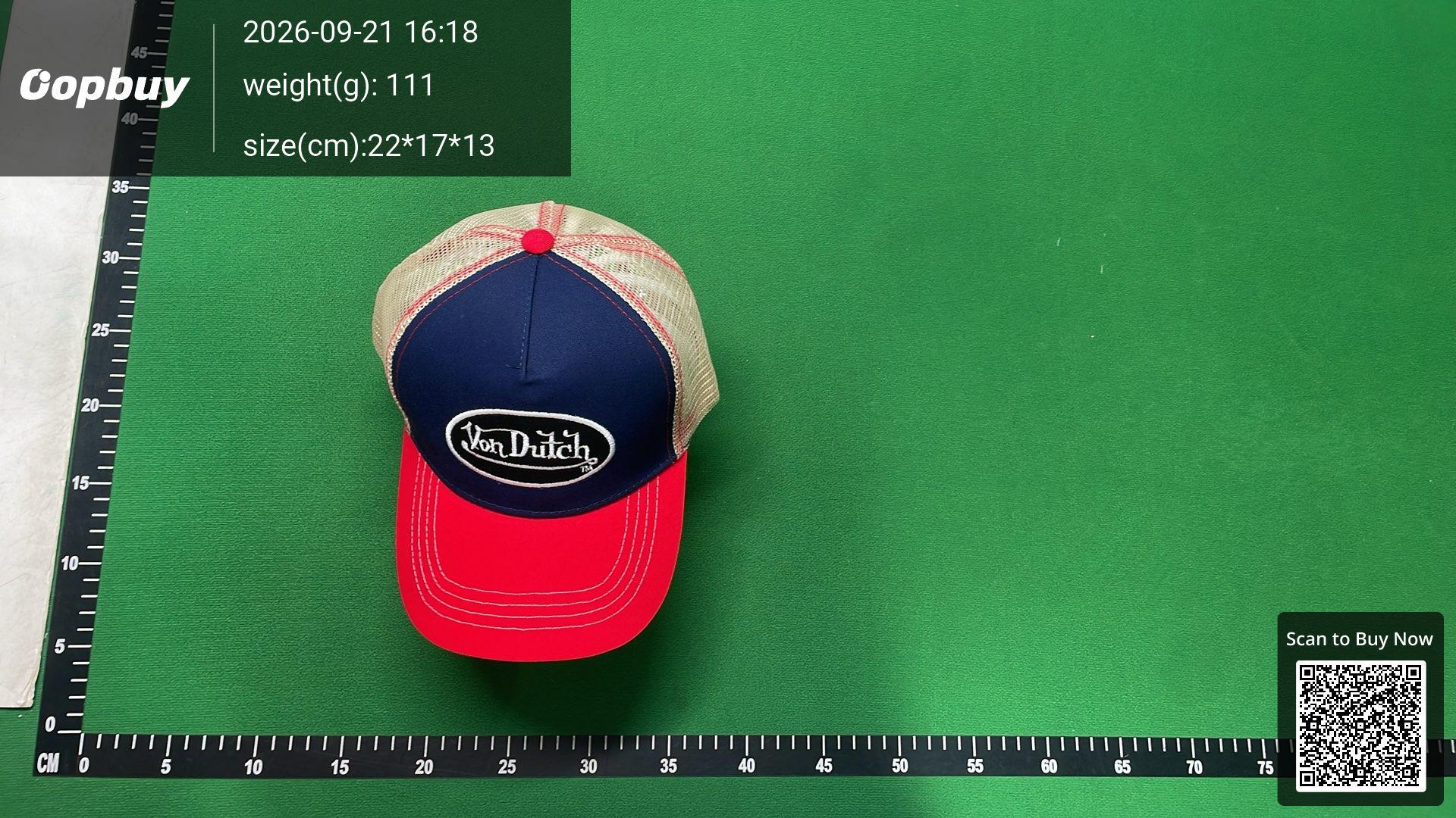 Foto QC 4 de Von Dutch Logo Trucker Cap Navy Red