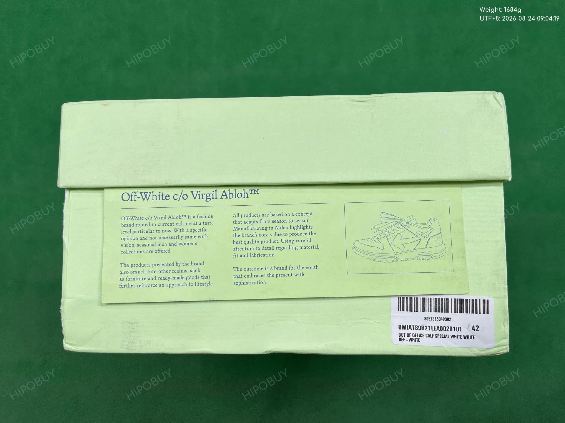 Foto QC 2 de Off-White Out of Office Low "For Walking" White Dark Sand OMIA189F22LEA0030117