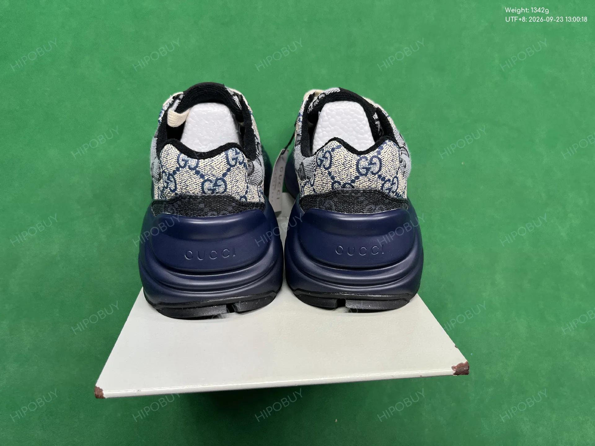 Foto QC 3 de Gucci Rhyton Low GG Supreme London Blue Pink 701332 96GN0 8484