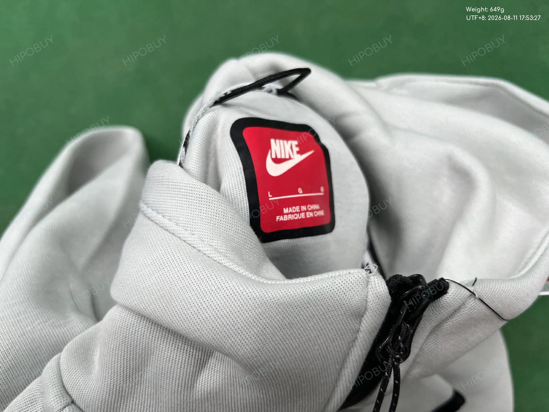 Foto QC 1 de Nike Sweatpants Tech Fleece Paneled White Grey